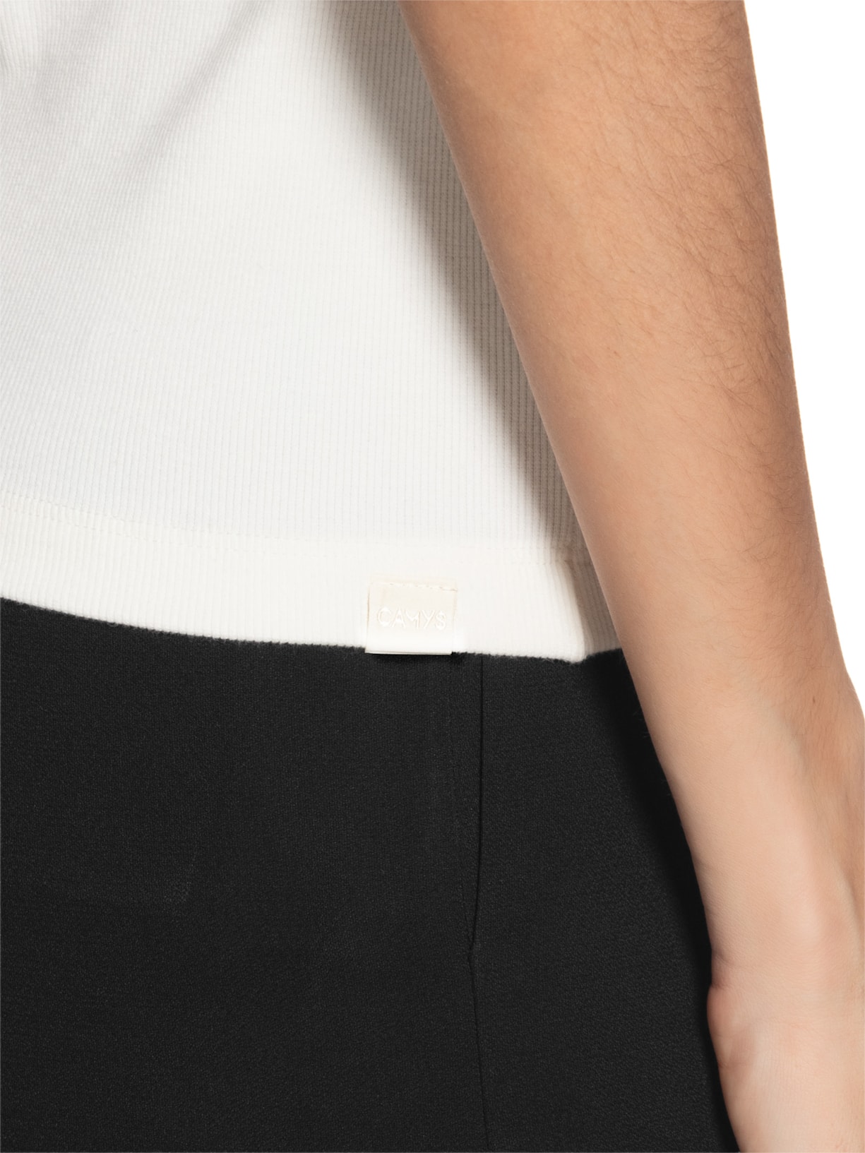 Regata Feminina Canelada Branco Camys