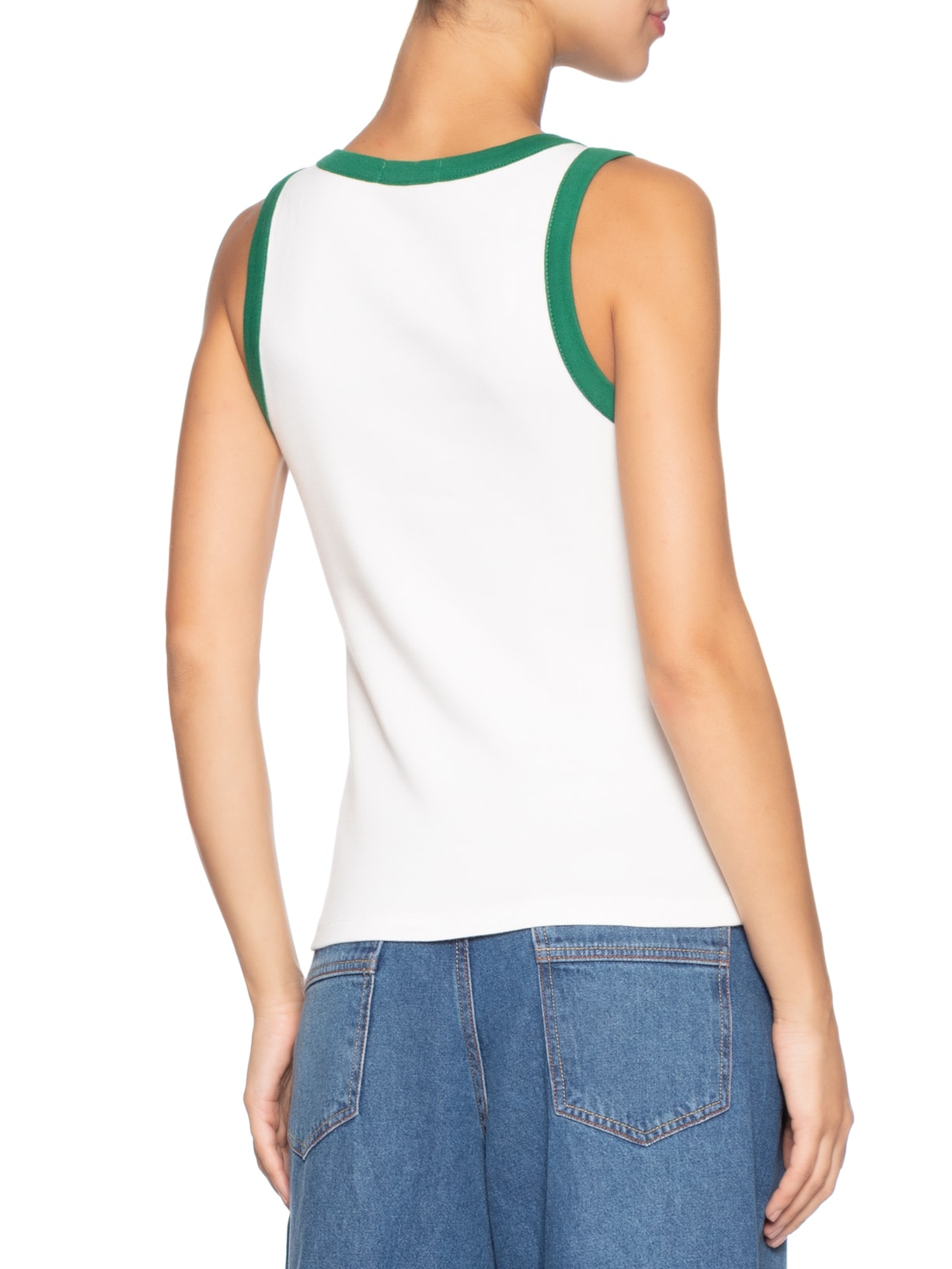 Regata Feminina Canelada Brasil Branco Dress To