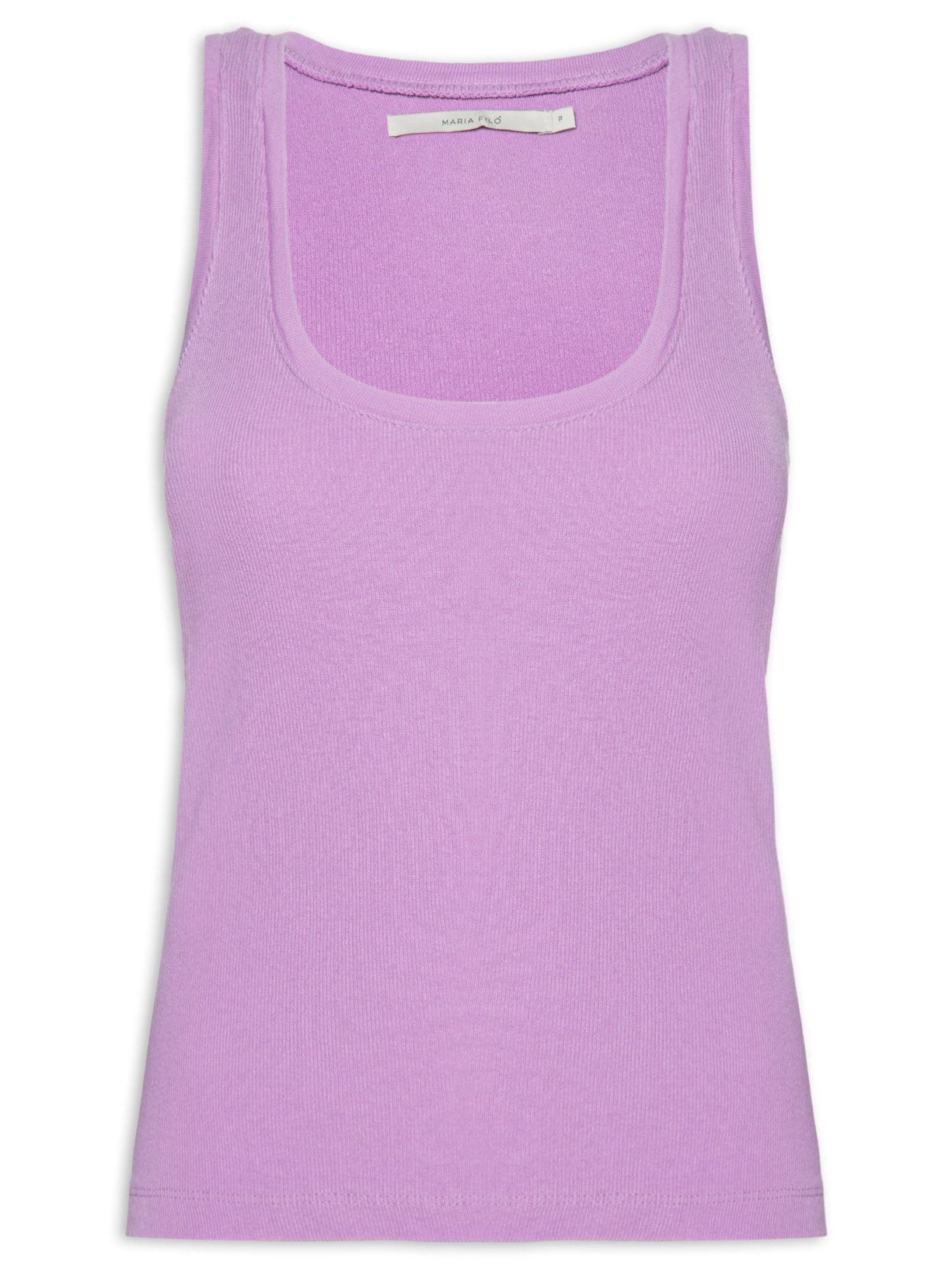 Regata Feminina Canelada Decote Profundo - Rosa