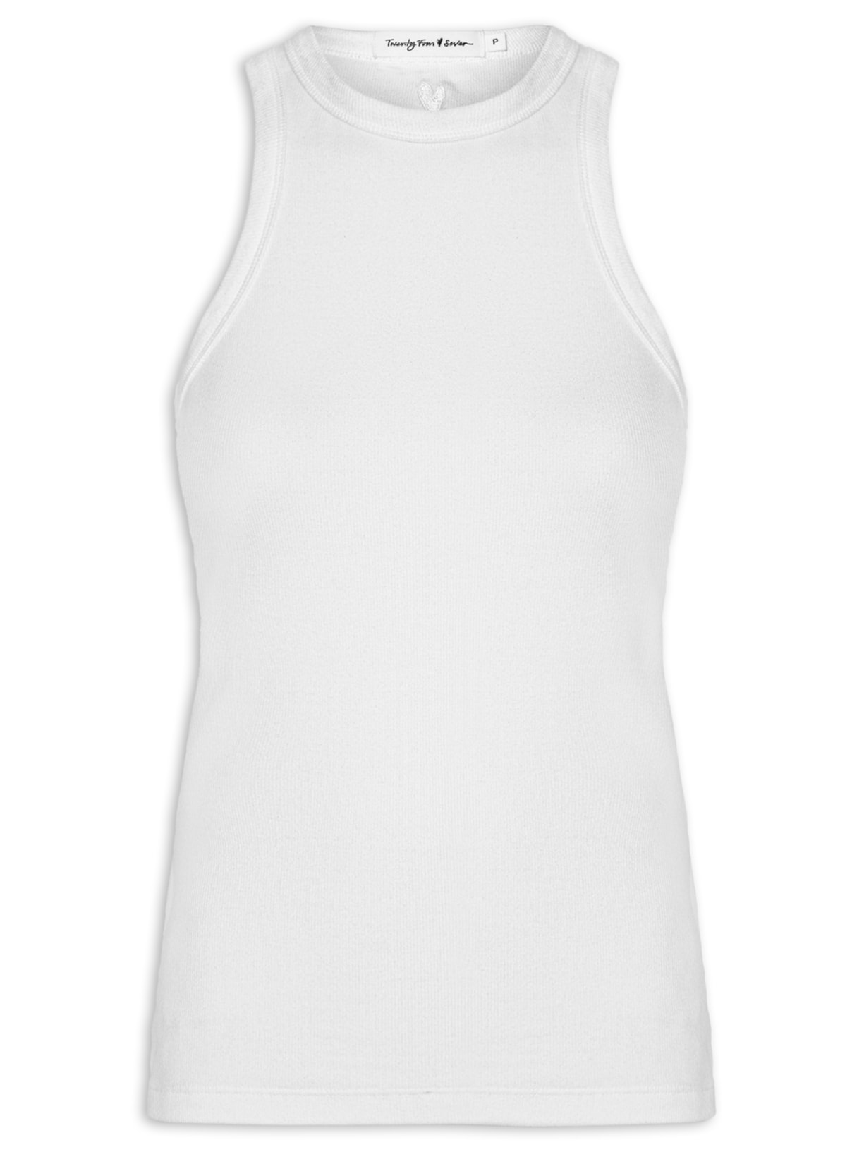 Regata Feminina Canelada Estonada - Branco