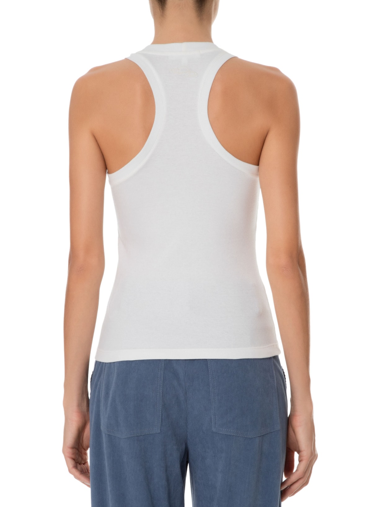 Regata Feminina Canelada Fabia Branco Nk