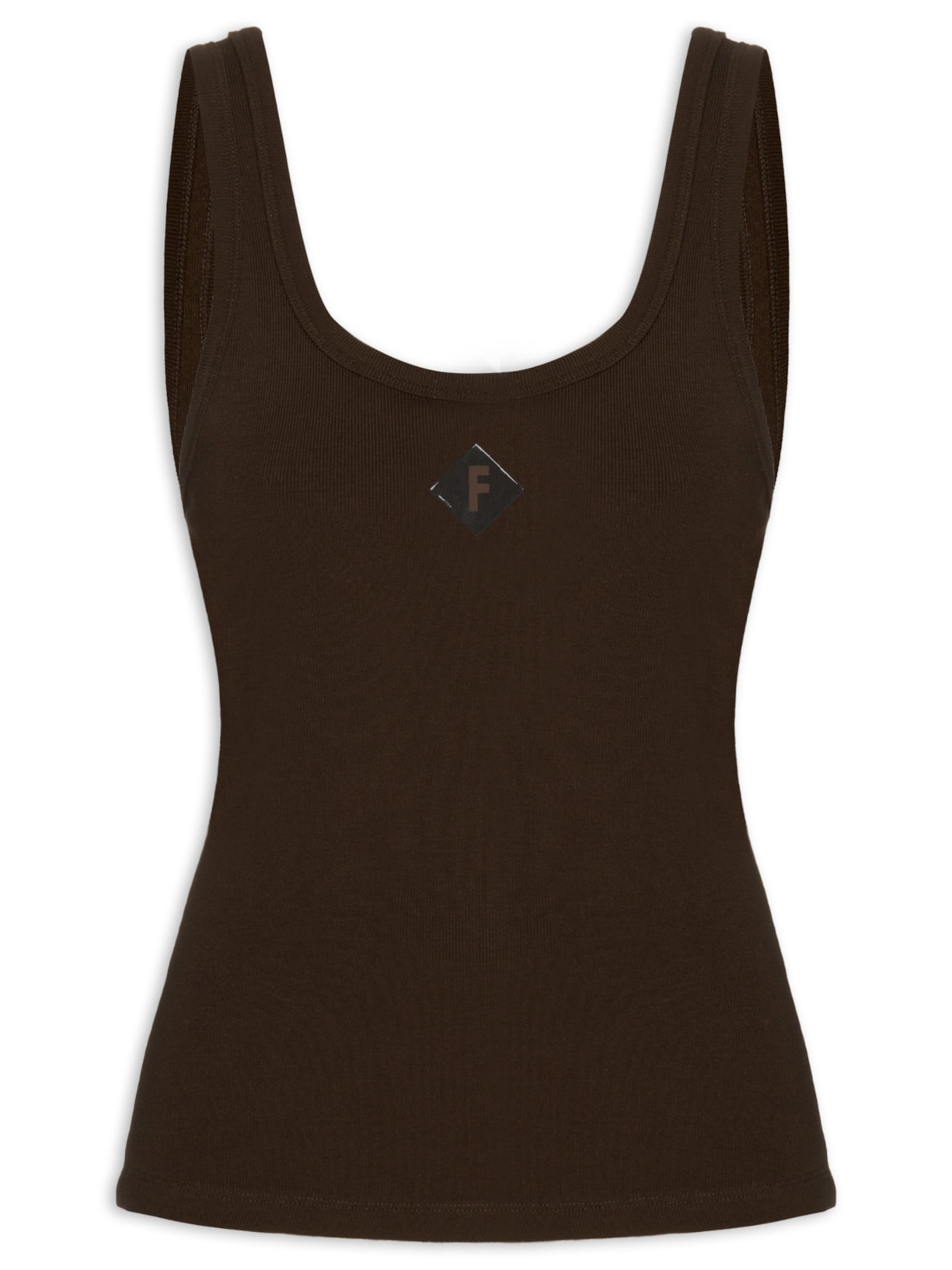 Regata Feminina Canelada - Marrom