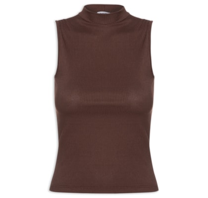 Regata Feminina Canelada - Marrom