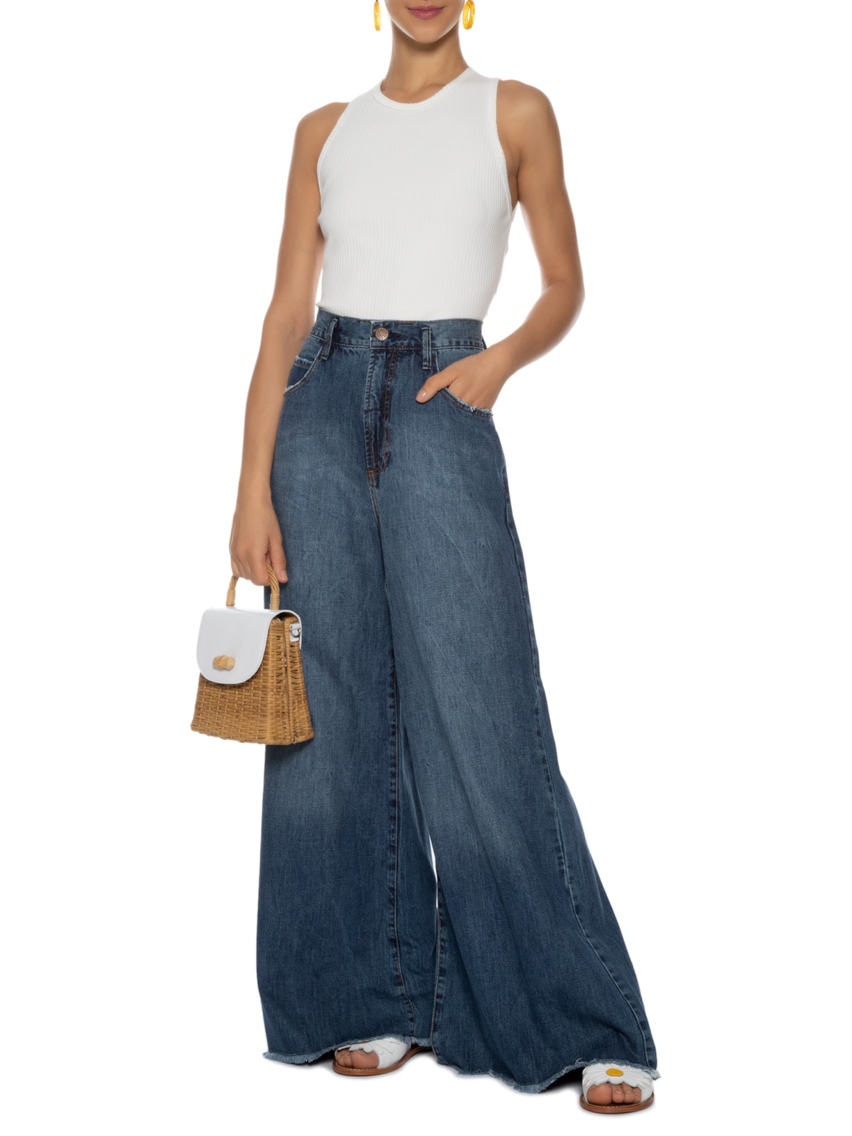 Regata Feminina Canelada Off White Dress To