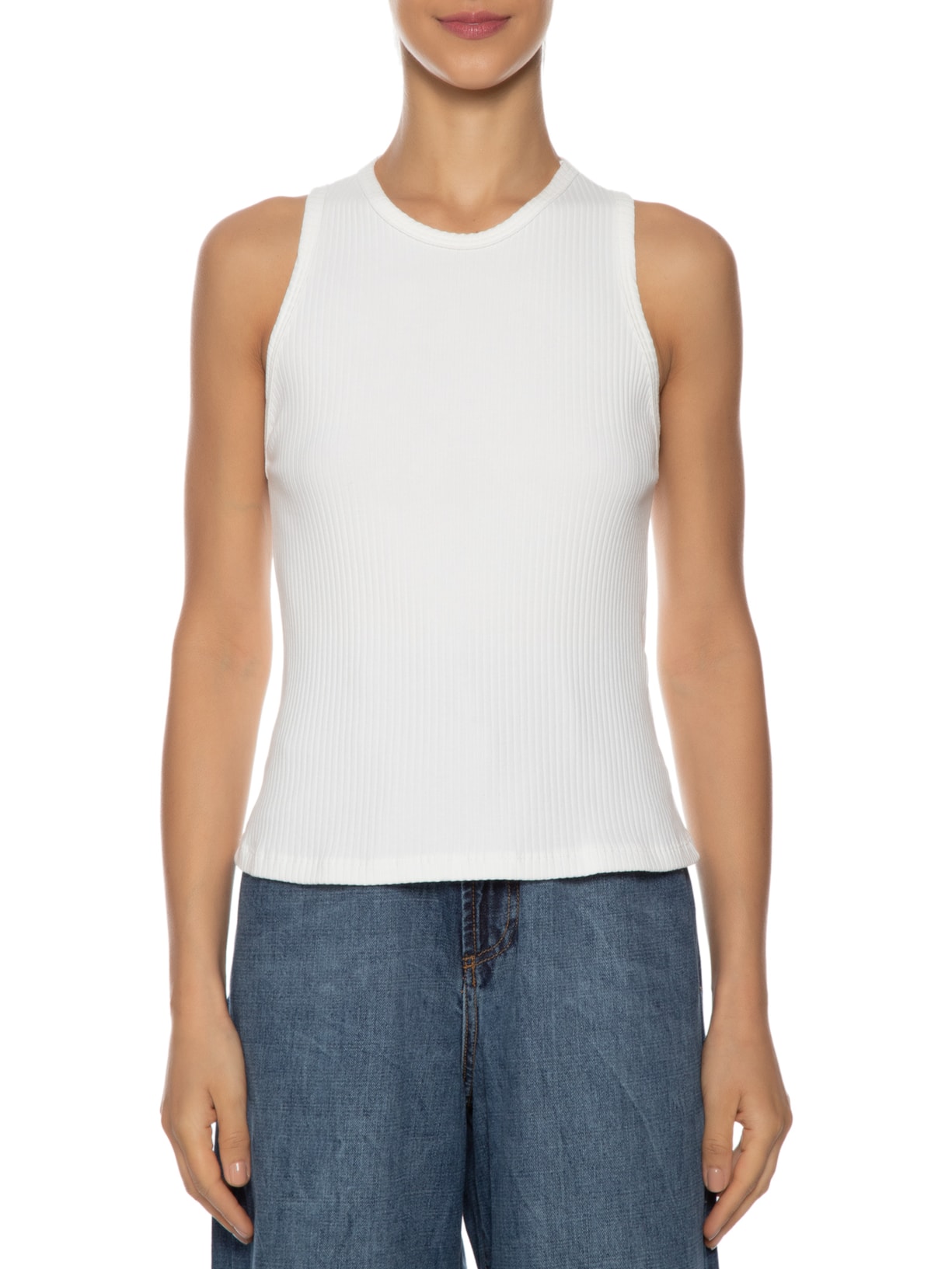 Regata Feminina Canelada Off White Dress To