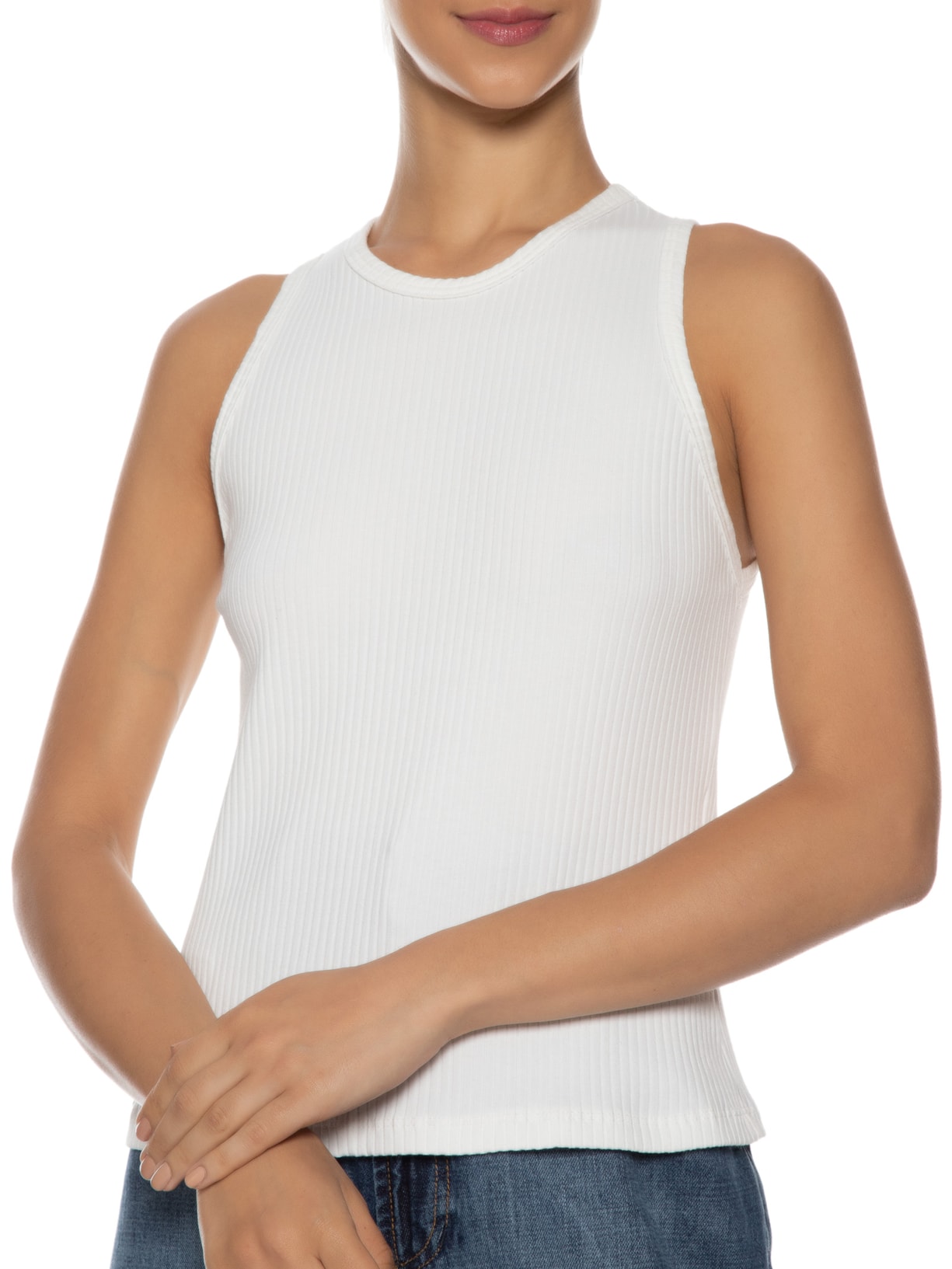 Regata Feminina Canelada Off White Dress To