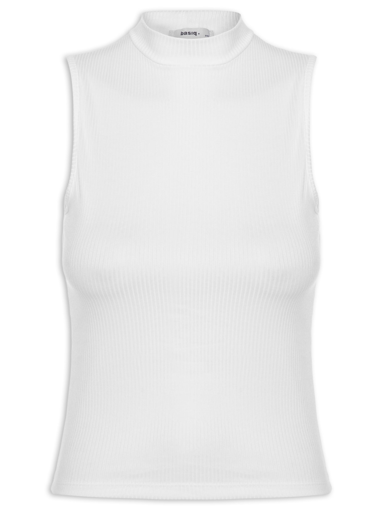 Regata Feminina Canelada Off White Basiq