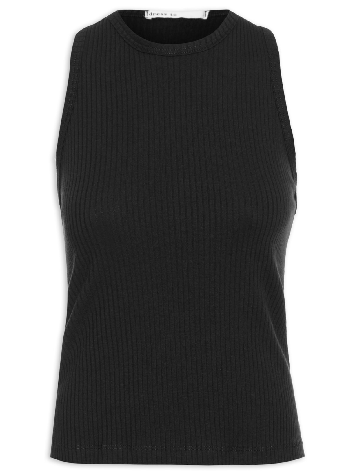 Regata Feminina Canelada - Preto