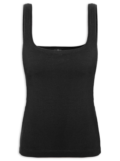 Regata Feminina Canelada - Preto