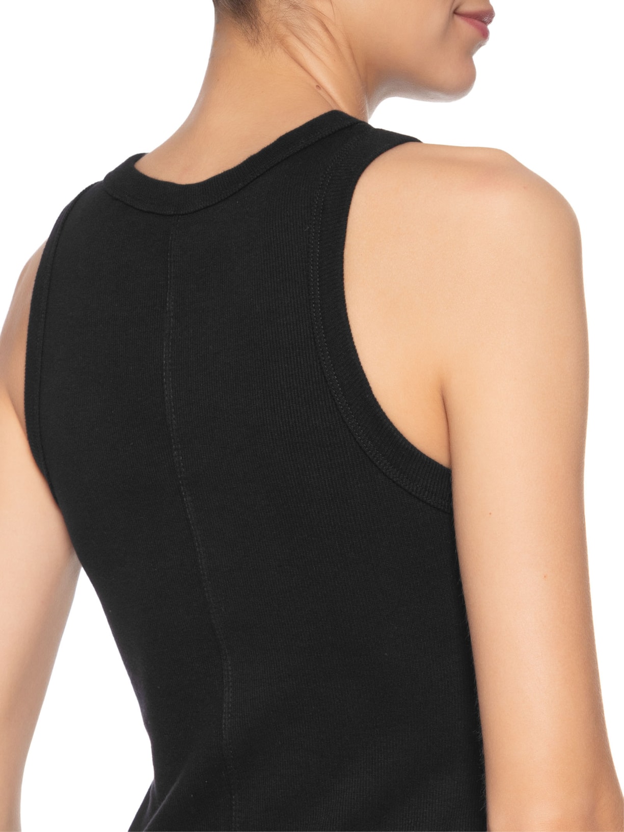 Regata Feminina Canelada Preto Camys