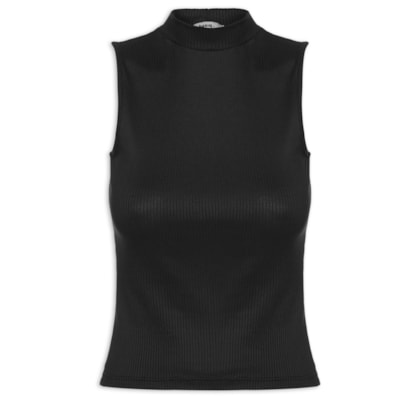 Regata Feminina Canelada - Preto