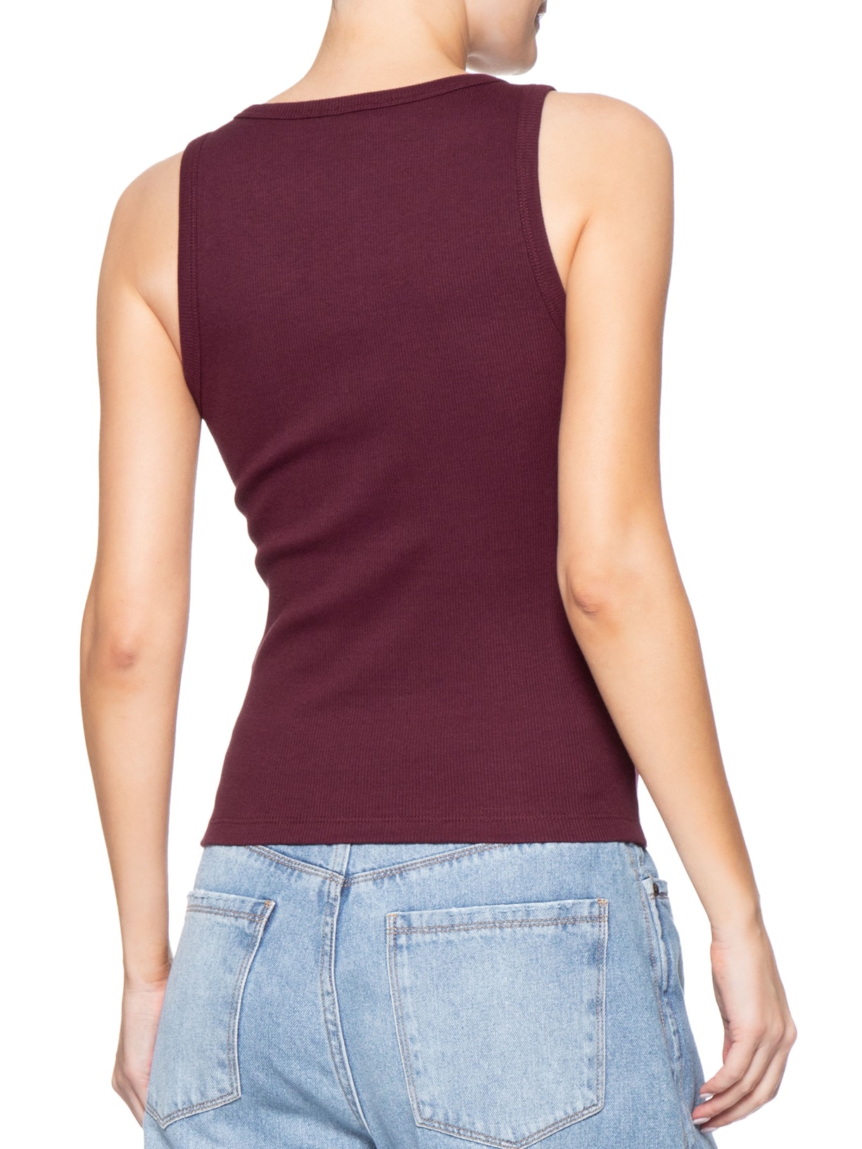 Regata Feminina Canelada Vermelho Forum