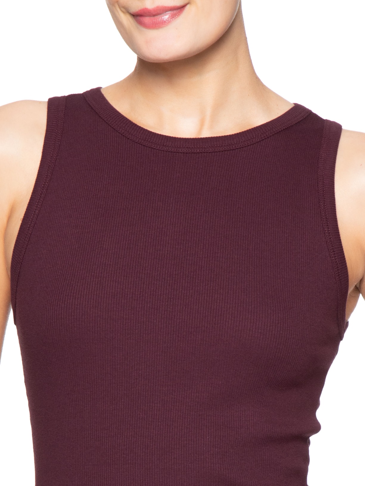 Regata Feminina Canelada Vermelho Forum