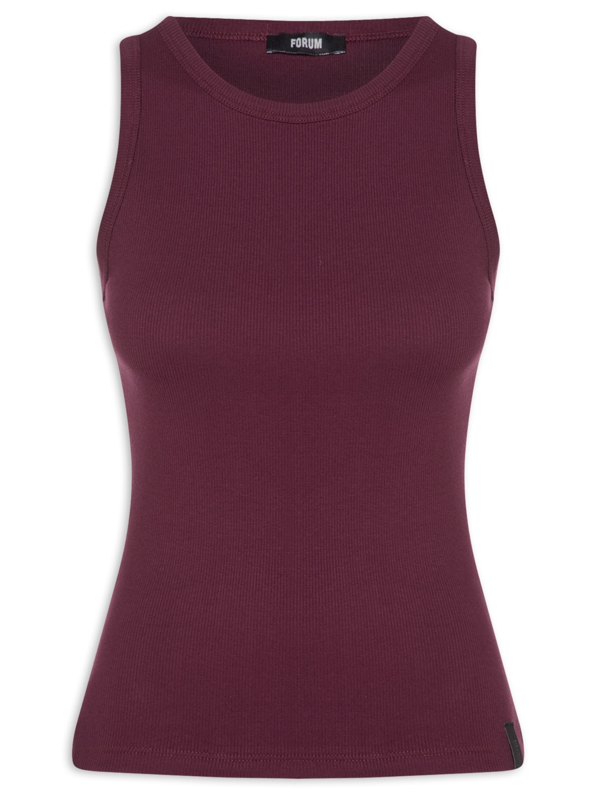 Regata Feminina Canelada Vermelho Forum