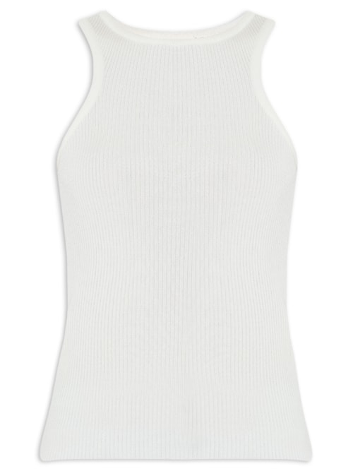 Regata Feminina Cavada - Branco