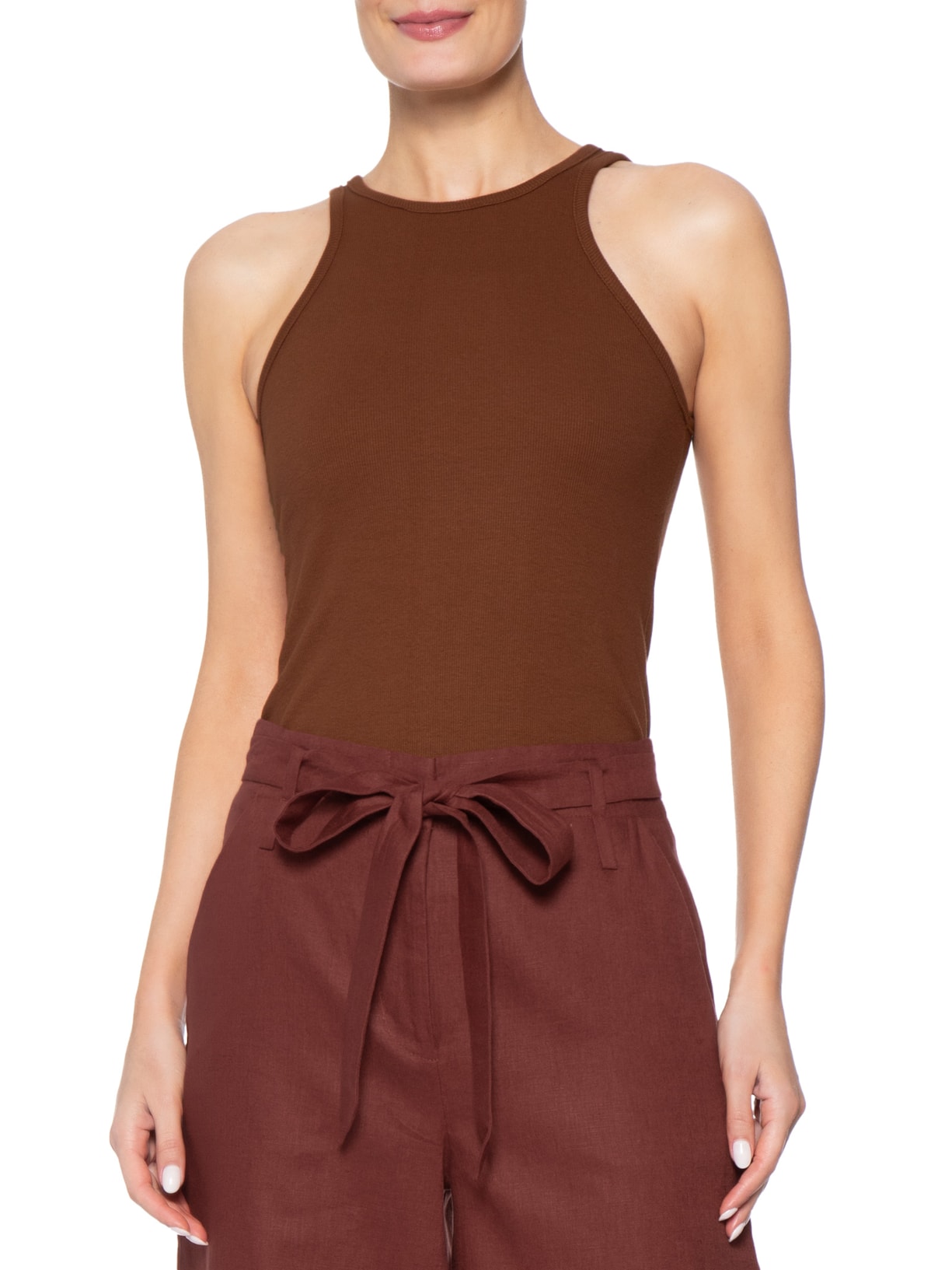 Regata Feminina Cherry II Marrom Le Lis