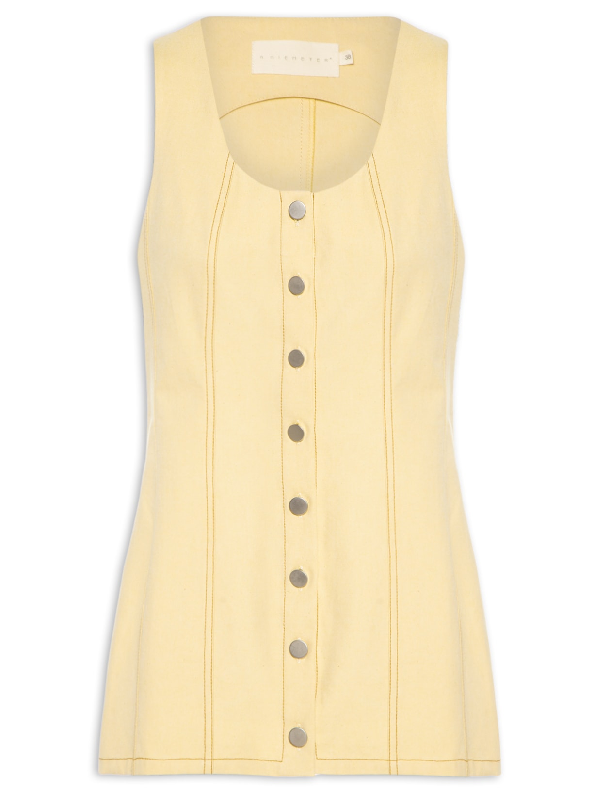 Regata Feminina Cinturão - Amarelo