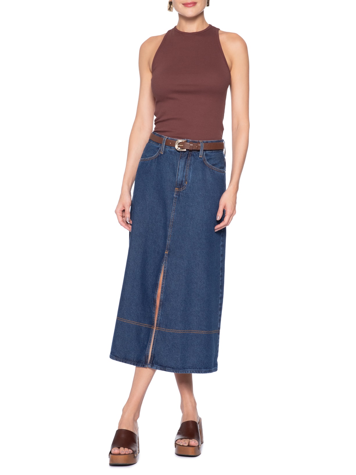 Regata Feminina City Marrom Le Lis