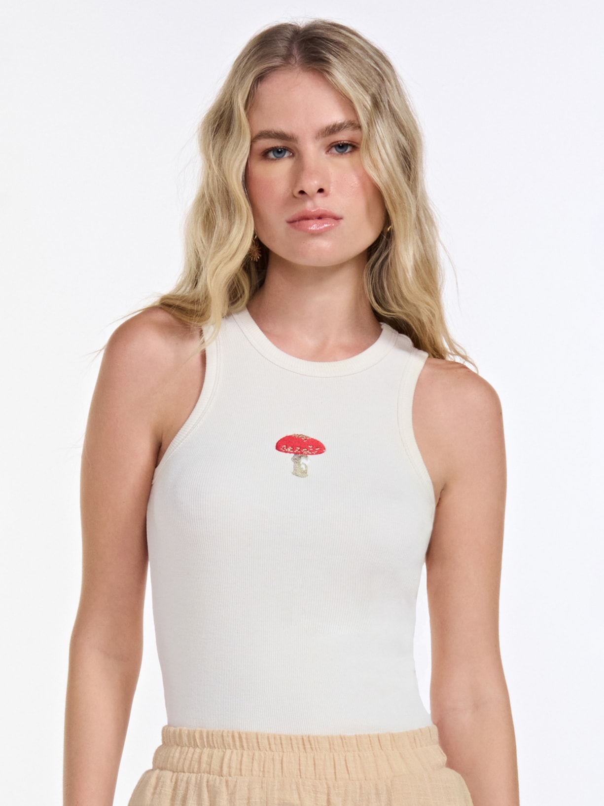 Regata Feminina Cogumelo Off White Triya