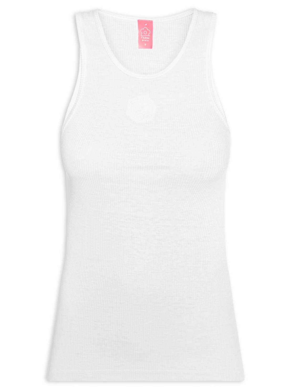 Regata Feminina Colorido Por Natureza Branco Farm Praia