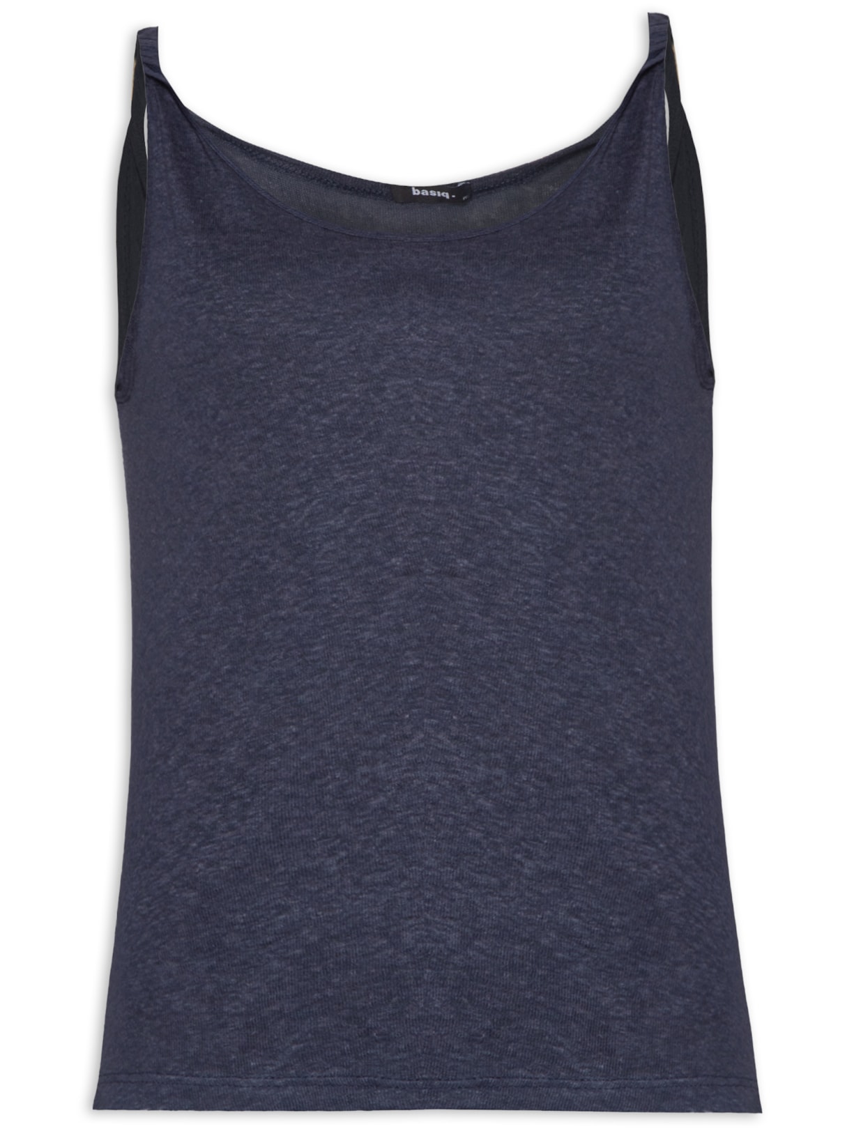 Regata Feminina Com Alça Torcida - Azul