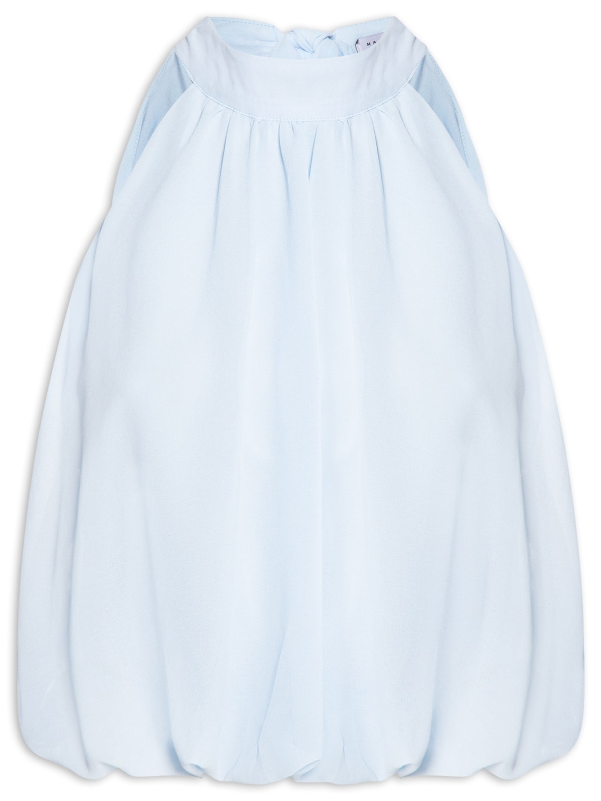 Regata Feminina Com Amarração Azul Market 33