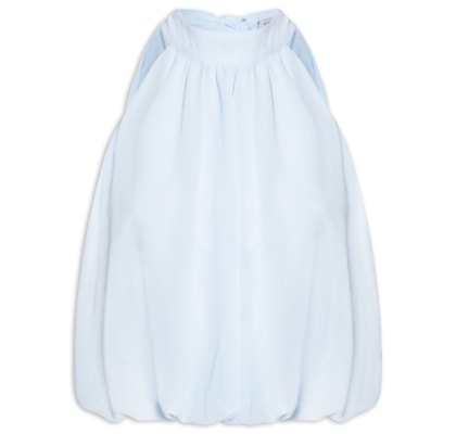 Regata Feminina Com Amarração - Azul