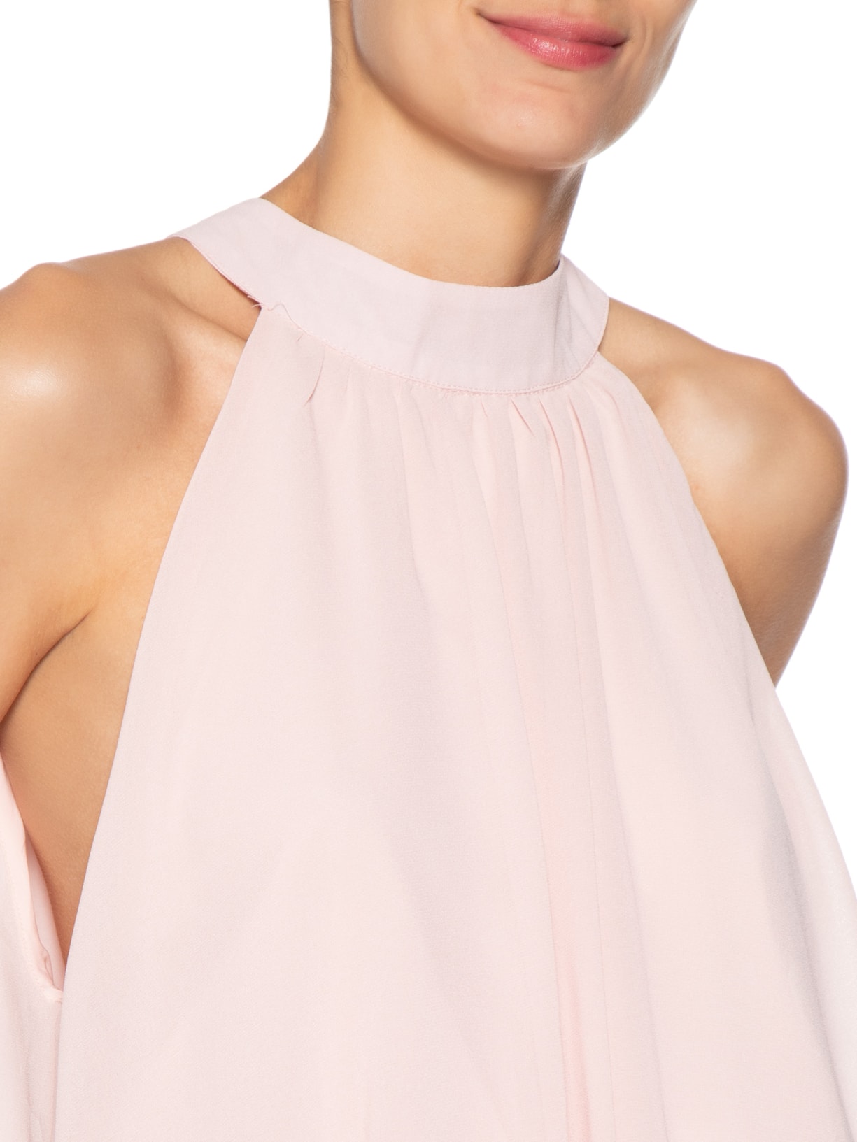 Regata Feminina Com Amarração Rosa Market 33