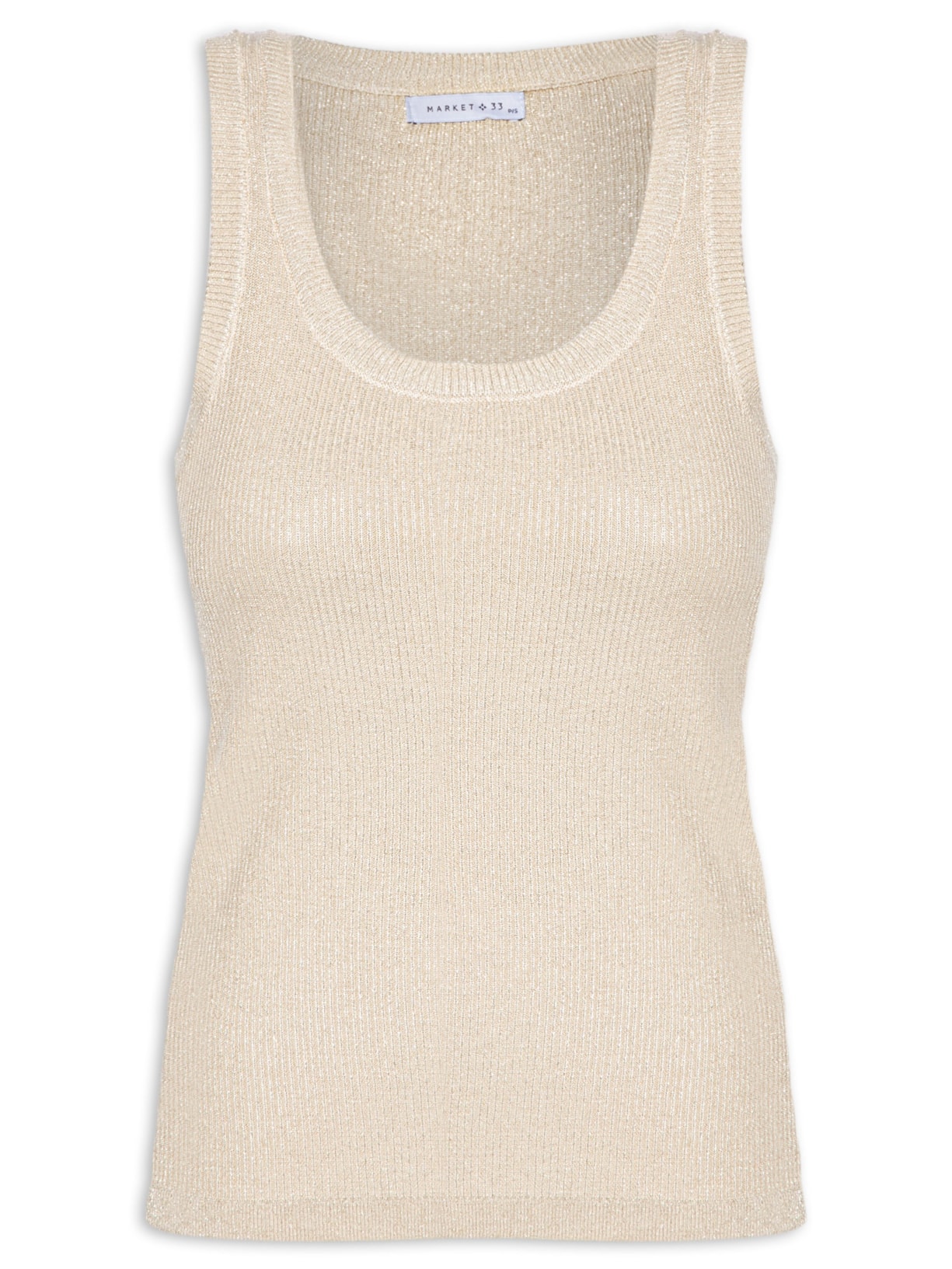 Regata Feminina Com Lurex - Bege