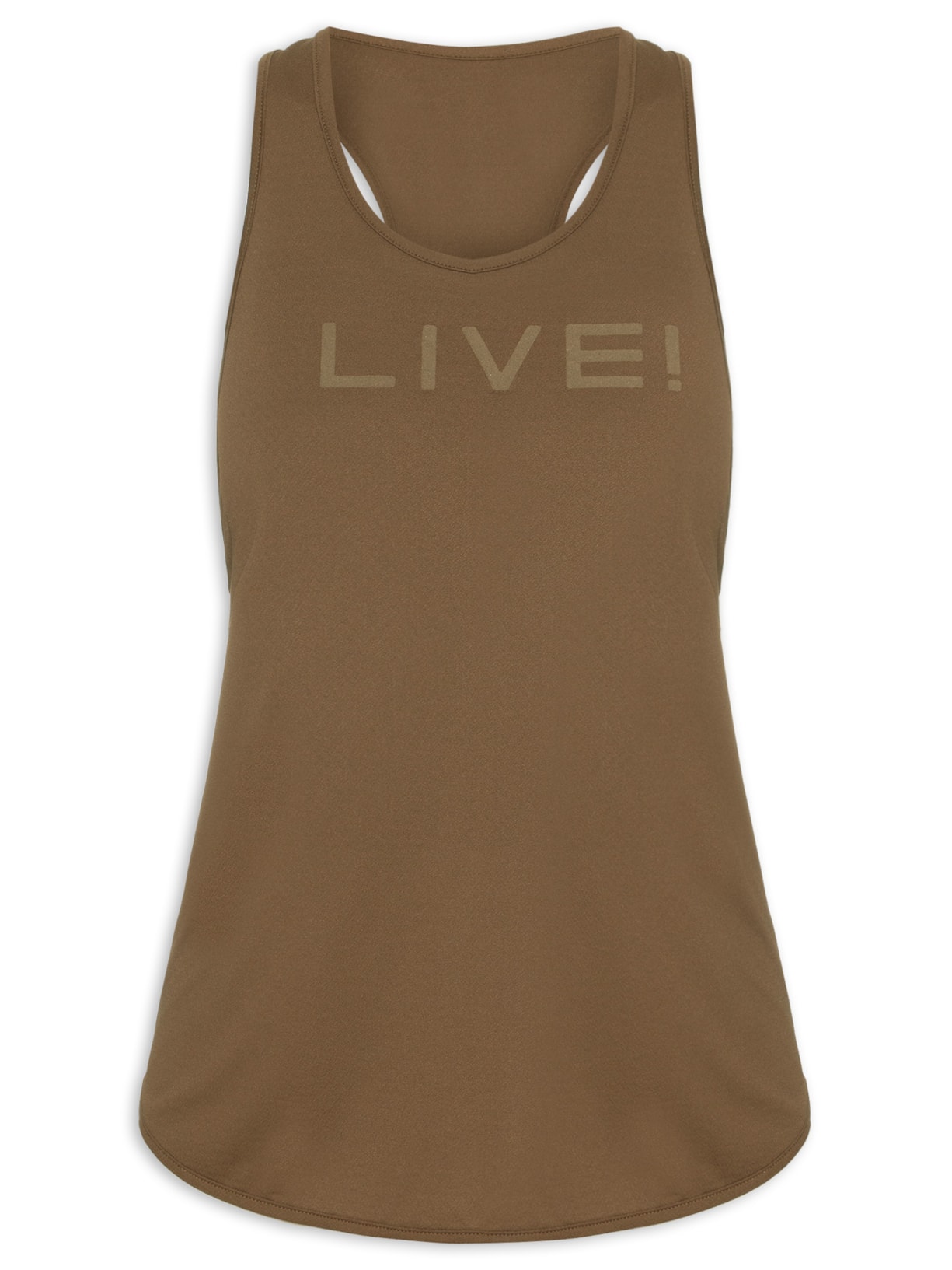 Regata Feminina Comfort Marrom Live!