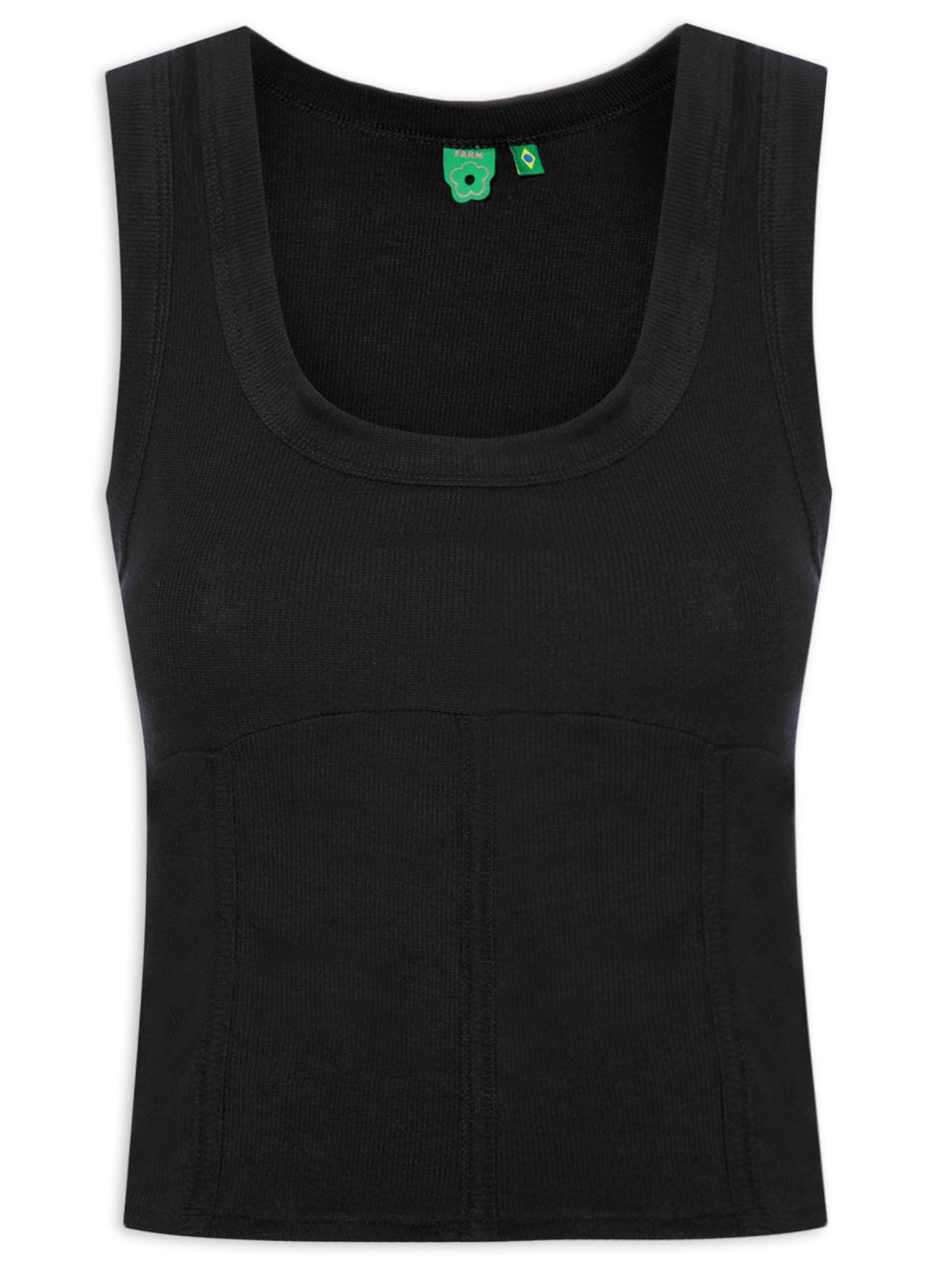 Regata Feminina Corselet - Preto