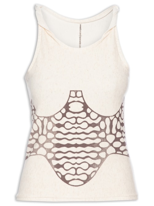 Regata Feminina Corset - Marrom