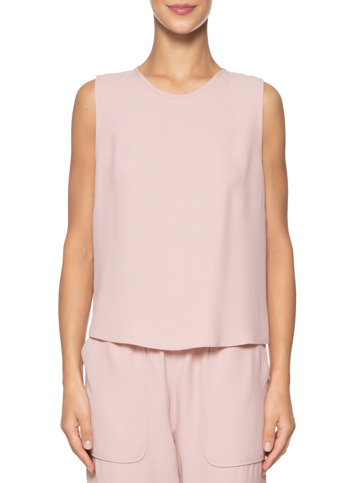 Regata Feminina Cream Rosa Mixed