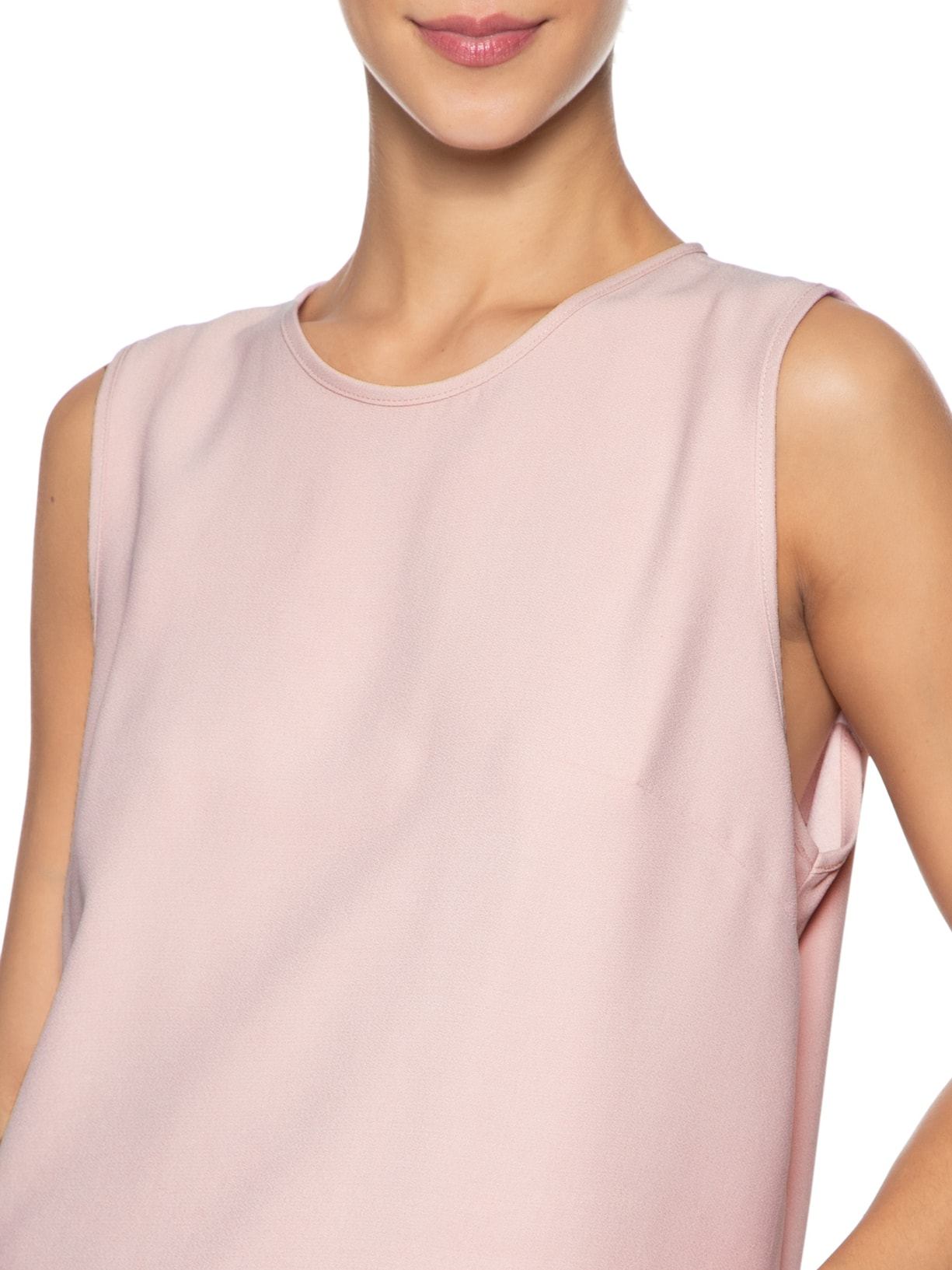 Regata Feminina Cream Rosa Mixed