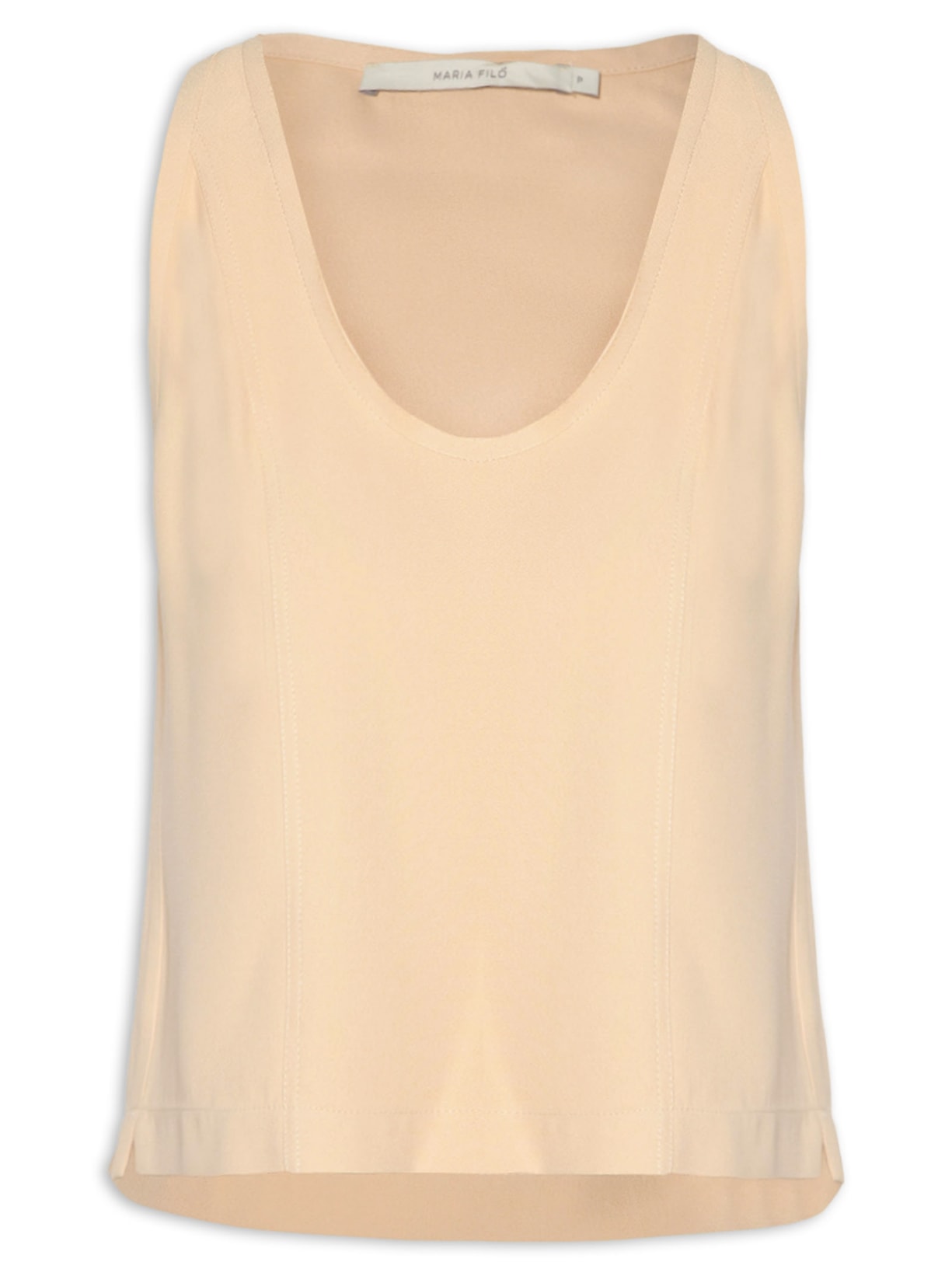 Regata Feminina Crepe - Bege