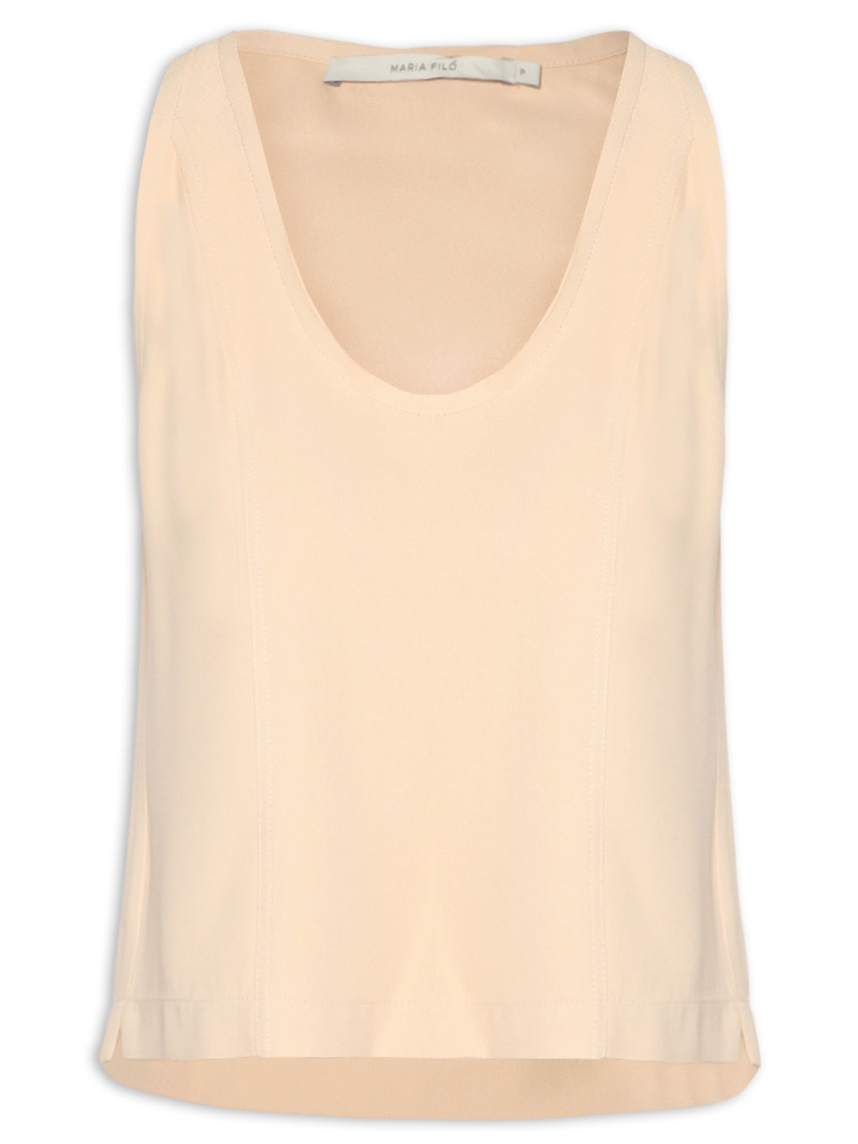 Regata Feminina Crepe - Bege