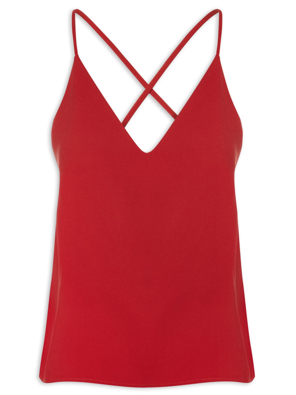 Regata Feminina Crepe Energy Star - Vermelho