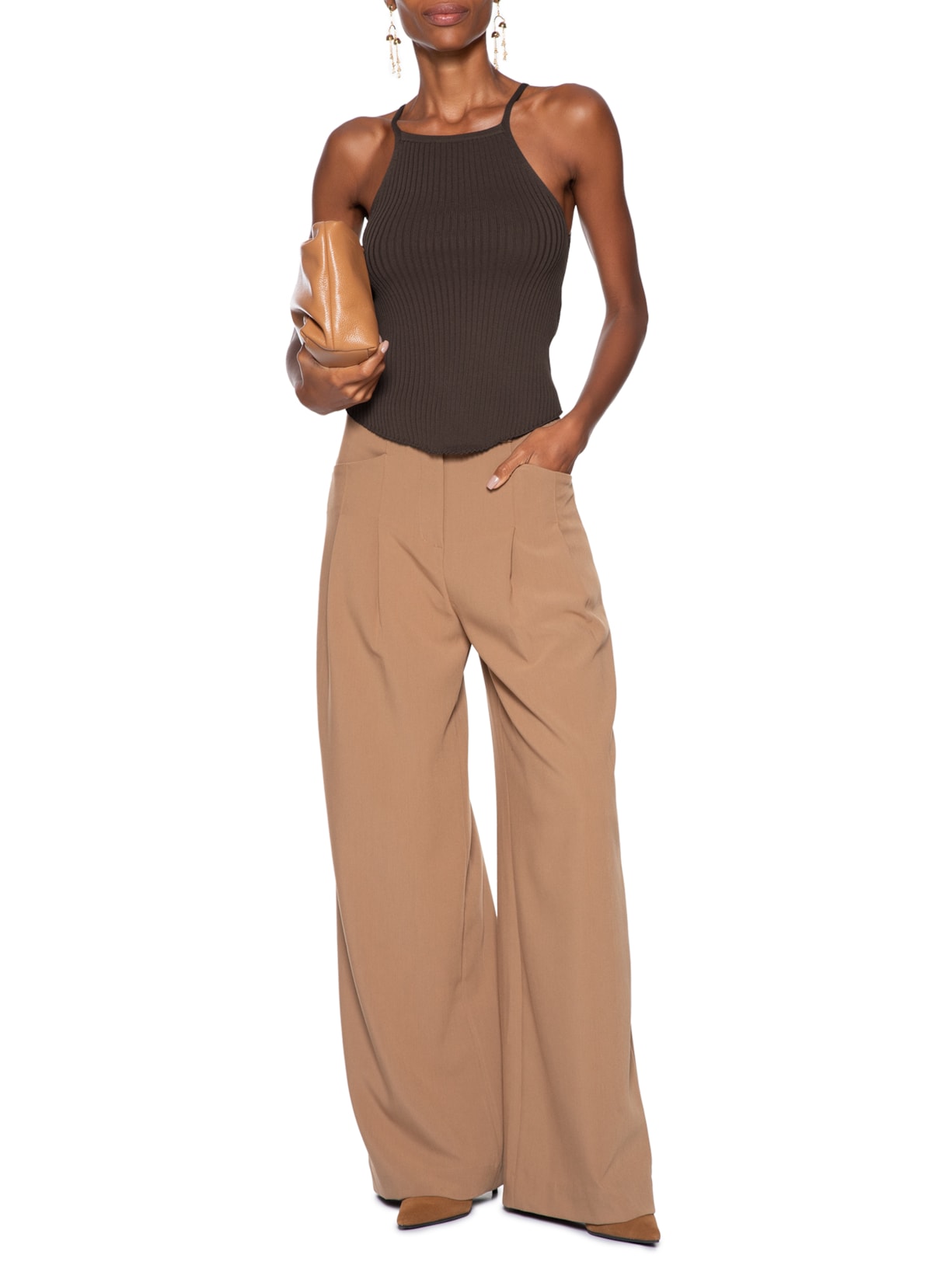 Regata Feminina Cris Marrom Le Lis