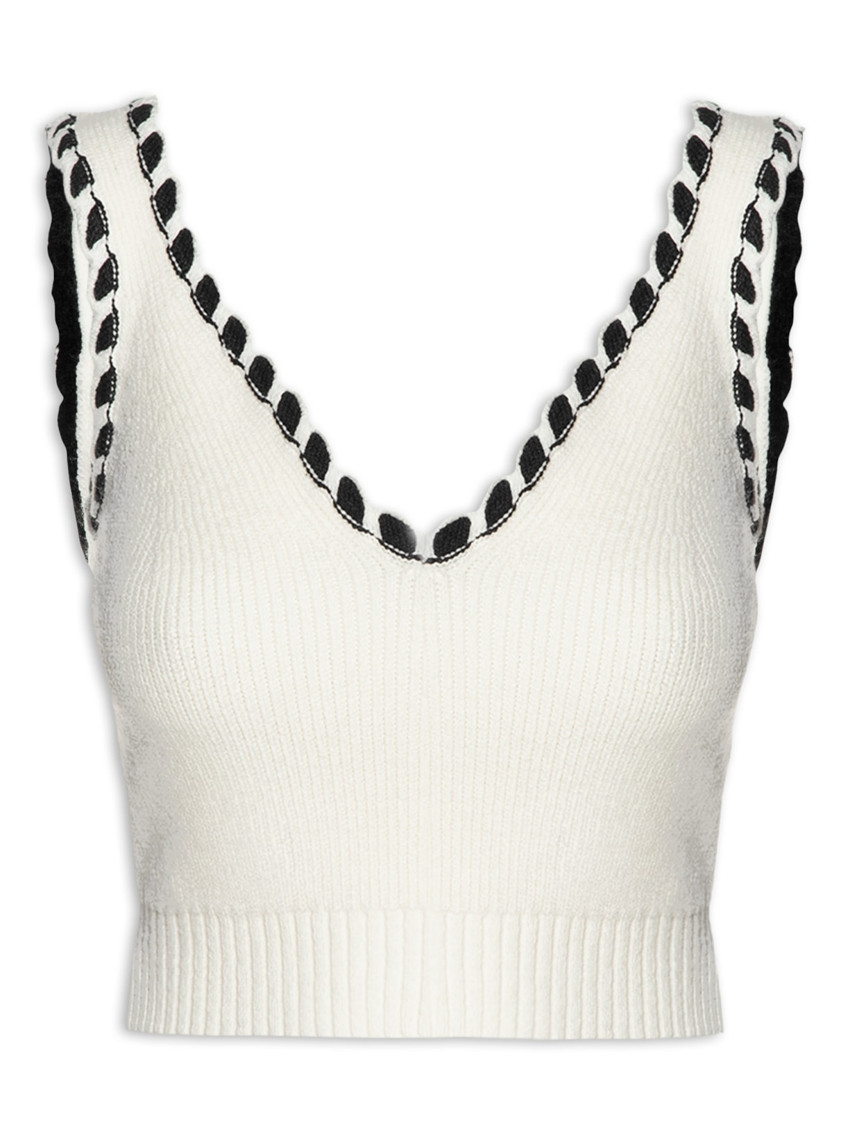 Regata Feminina Cropped Aurora Lola - Off White