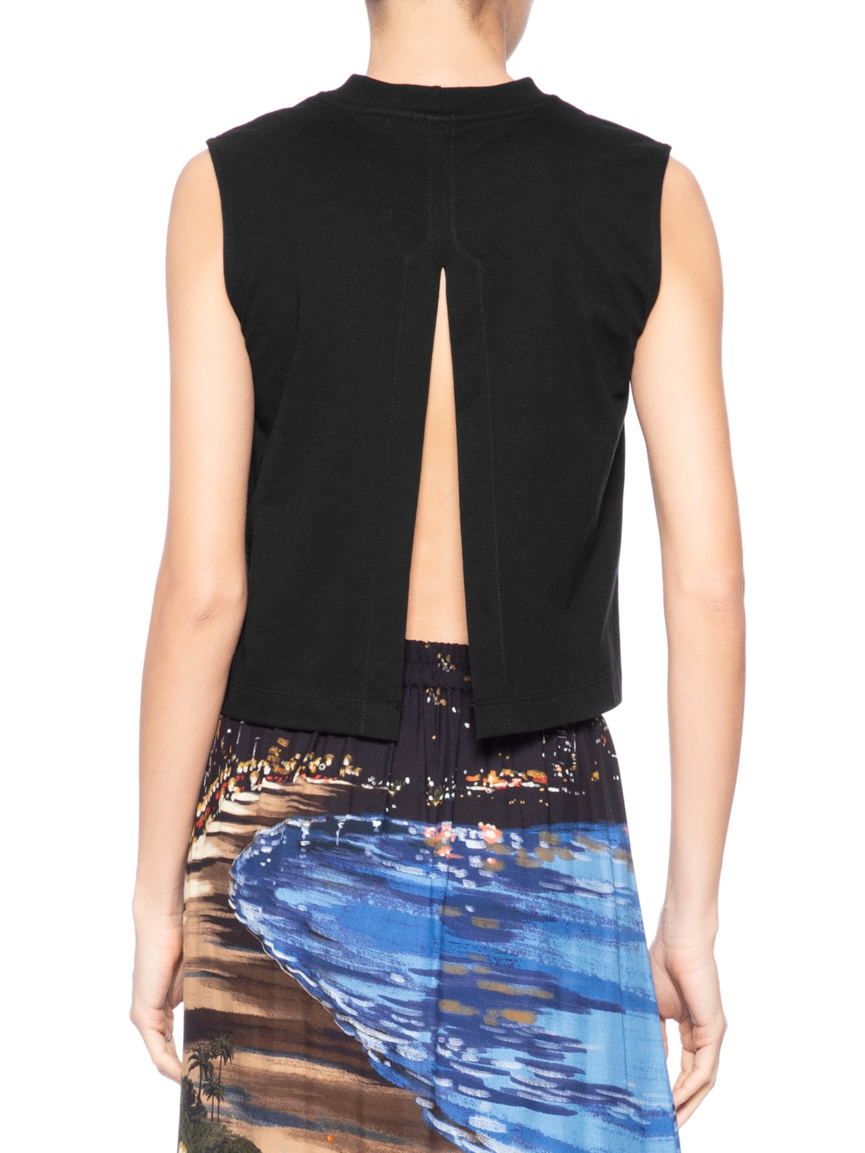 Regata Feminina Cropped Bananas Richillieu – Preto Farm