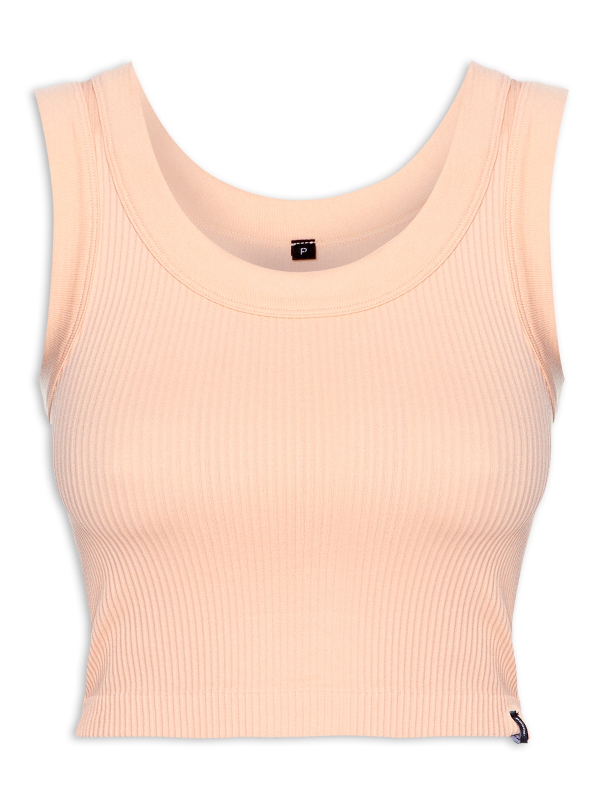 Regata Feminina Cropped Decote U - Rosa