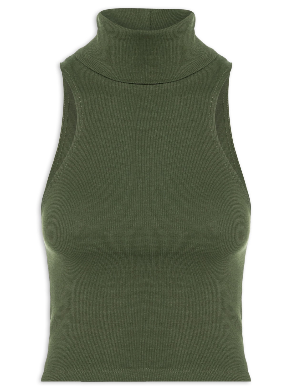 Regata Feminina Cropped Gola Bella - Verde