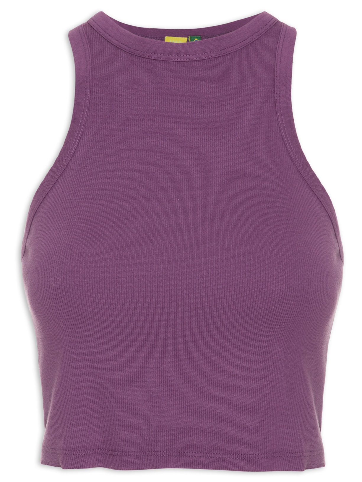 Regata Feminina Cropped Rib - Roxo