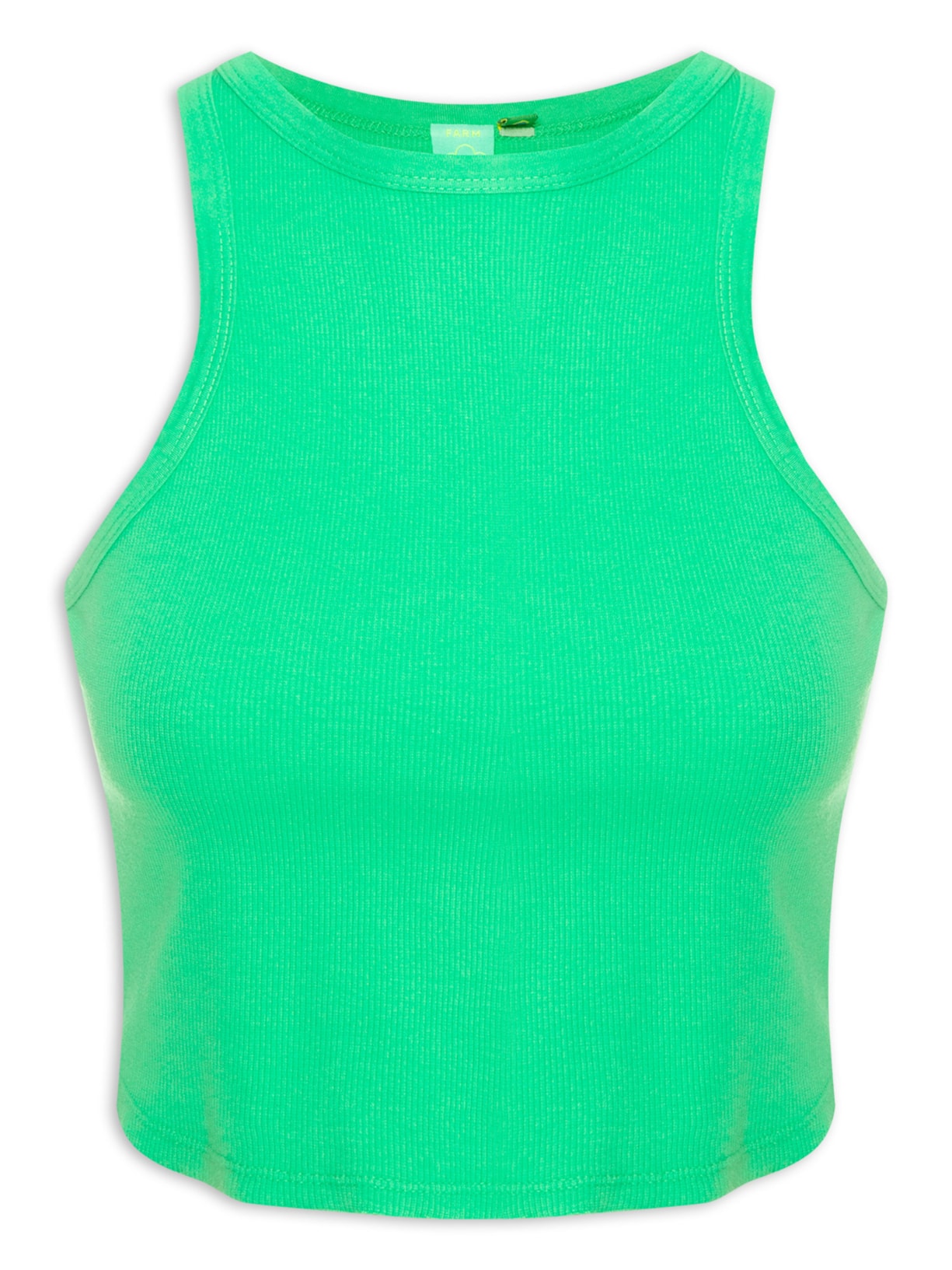 Regata Feminina Cropped Rib - Verde