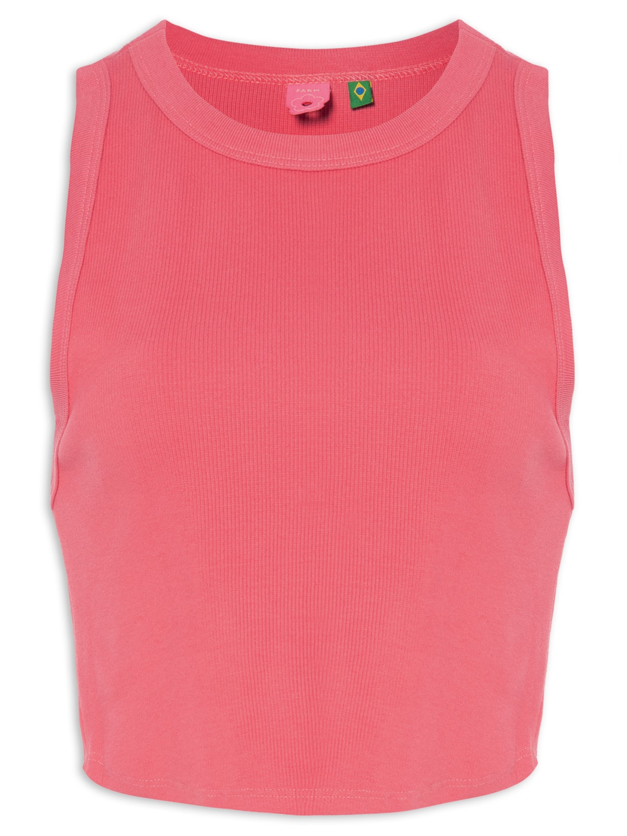 Regata Feminina Cropped Ribana - Rosa