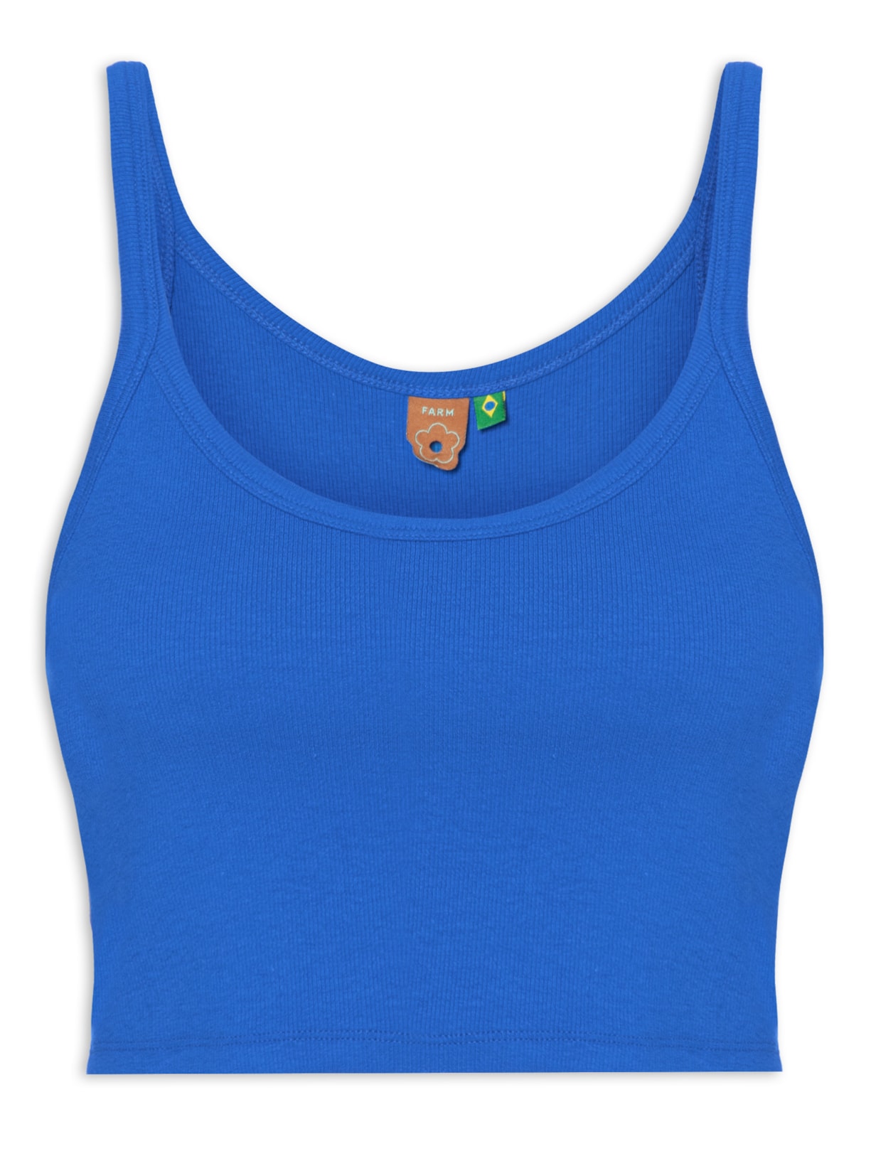 Regata Feminina Cropped Rita - Azul