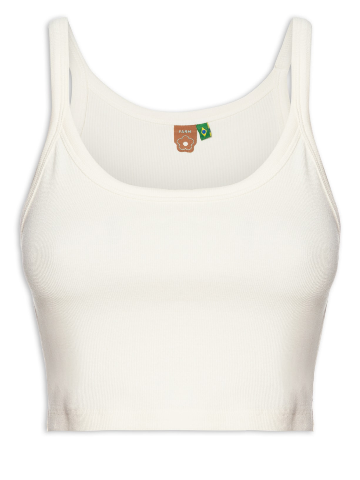 Regata Feminina Cropped Rita - Off White