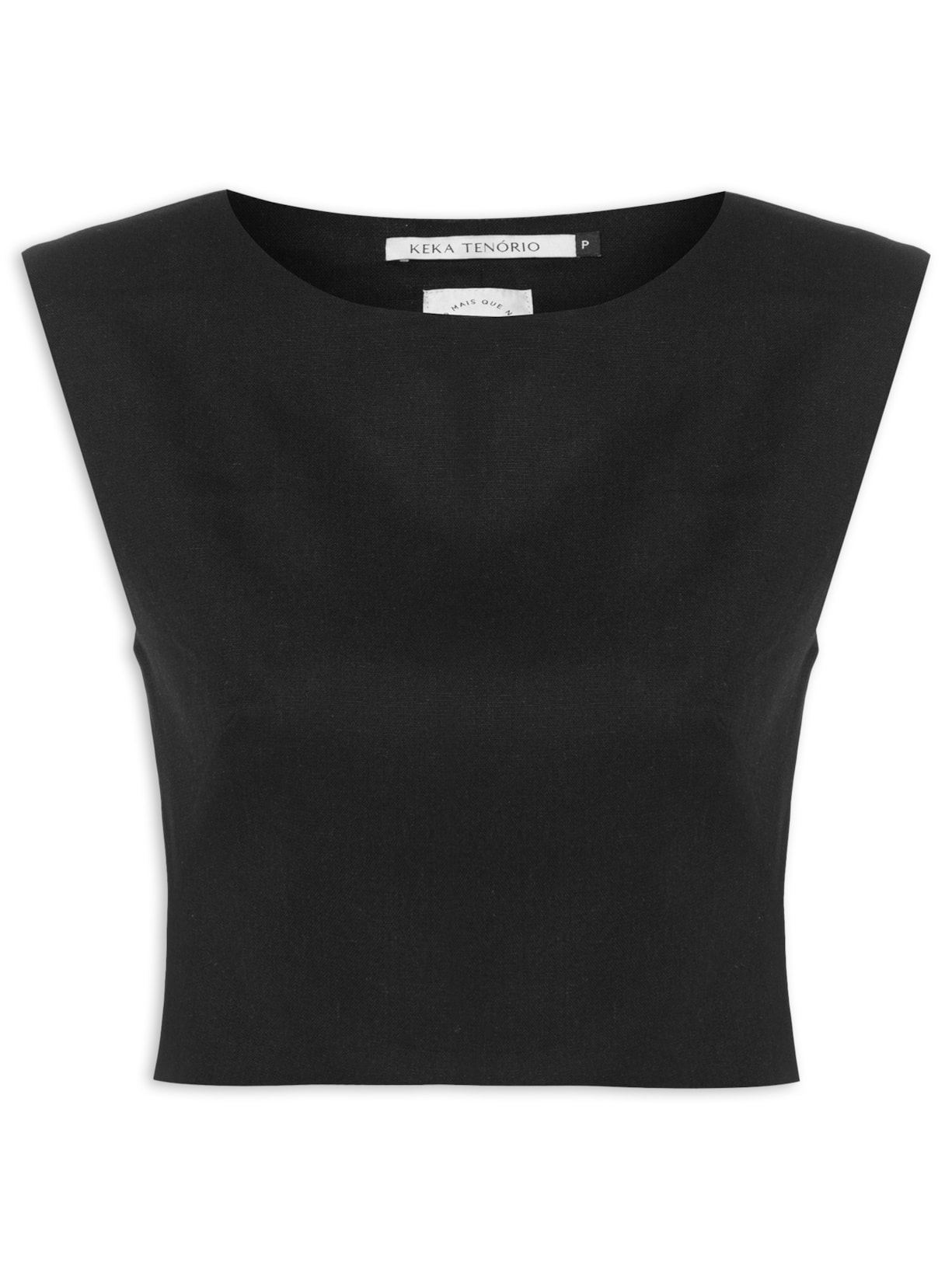 Regata Feminina Cropped Thamires - Preto