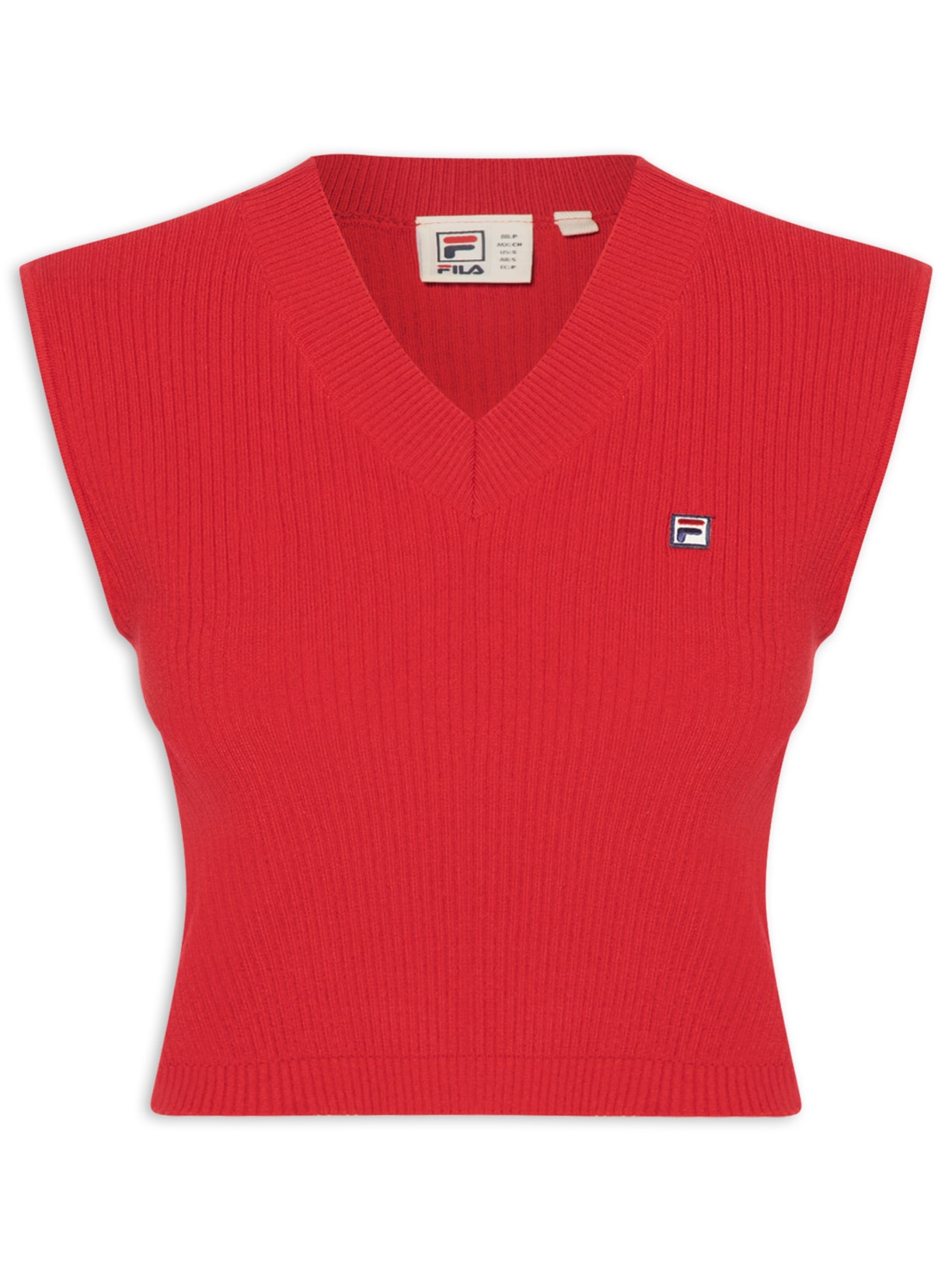 Regata Feminina Cropped Tricot Ag - Vermelho