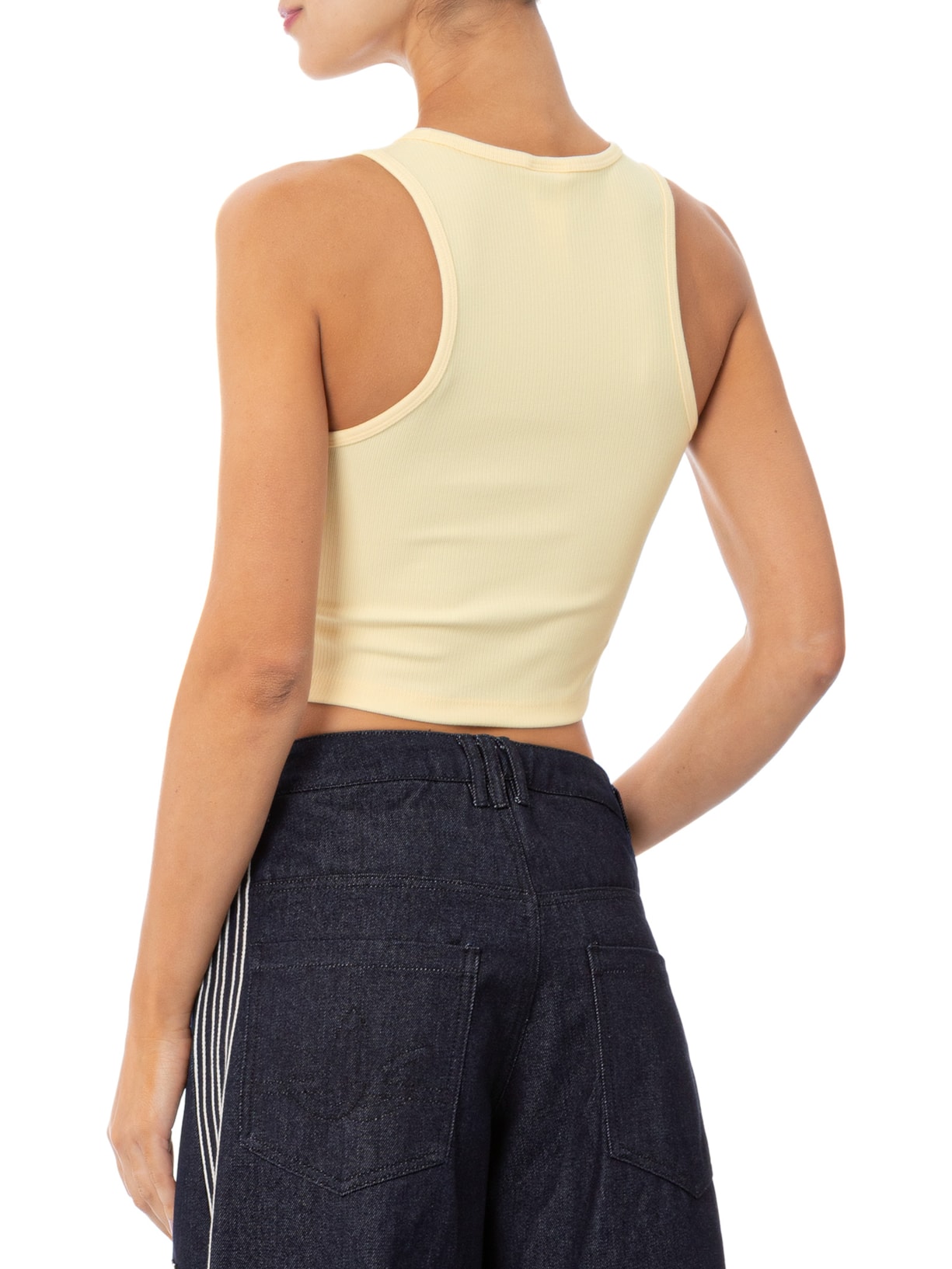 Regata Feminina Curta Trefoil Ess Bege Adidas Originals